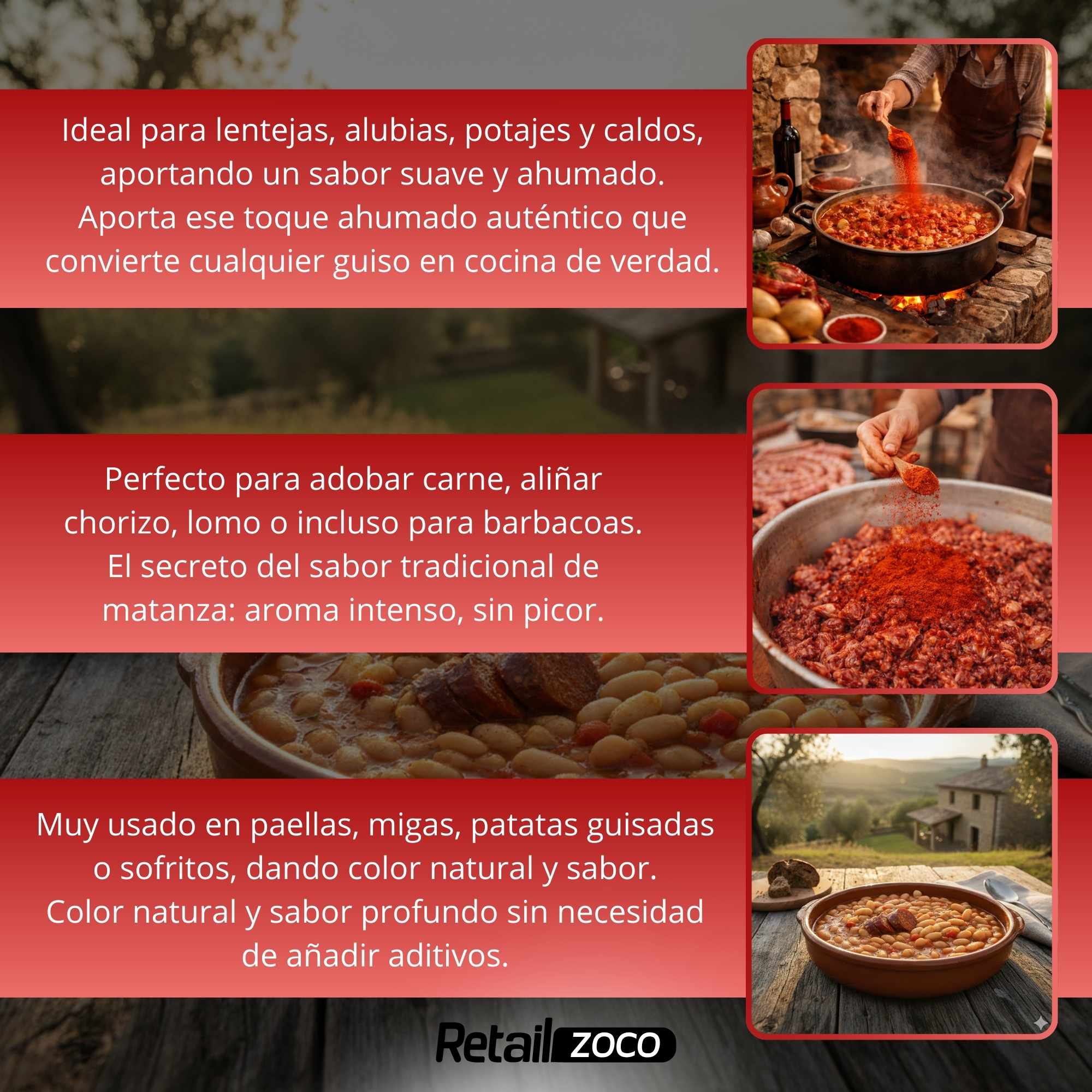 Pimentón de la Vera Ahumado Dulce con DOP 75 gr lata Yuste 1557 - imagen 5
