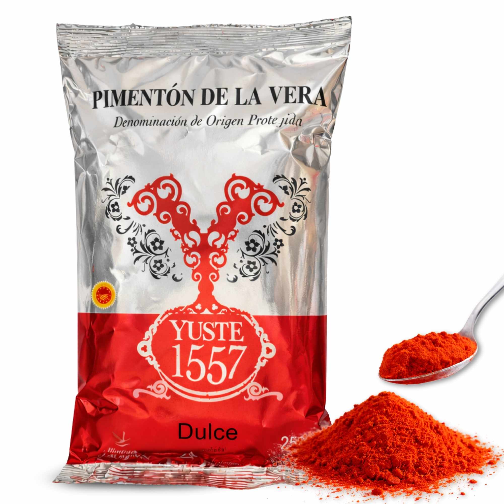 Pimentón de la Vera Ahumado Dulce con DOP 250 gr Bolsa Yuste 1557