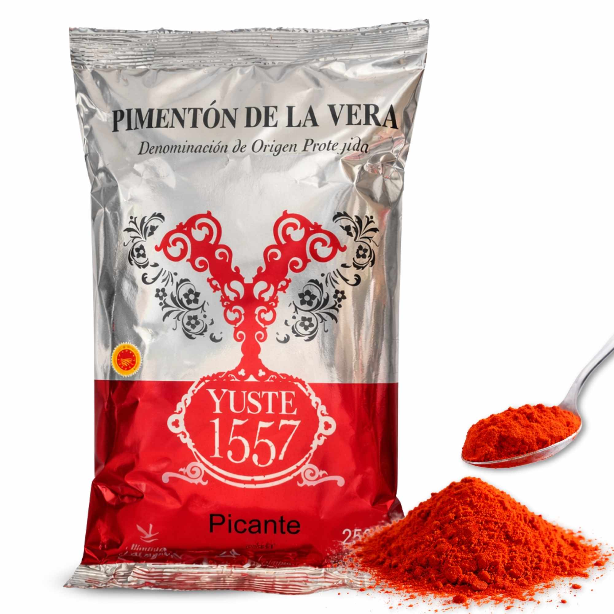 Pimentón de la Vera Ahumado Picante con DOP 250 gr Bolsa Yuste 1557