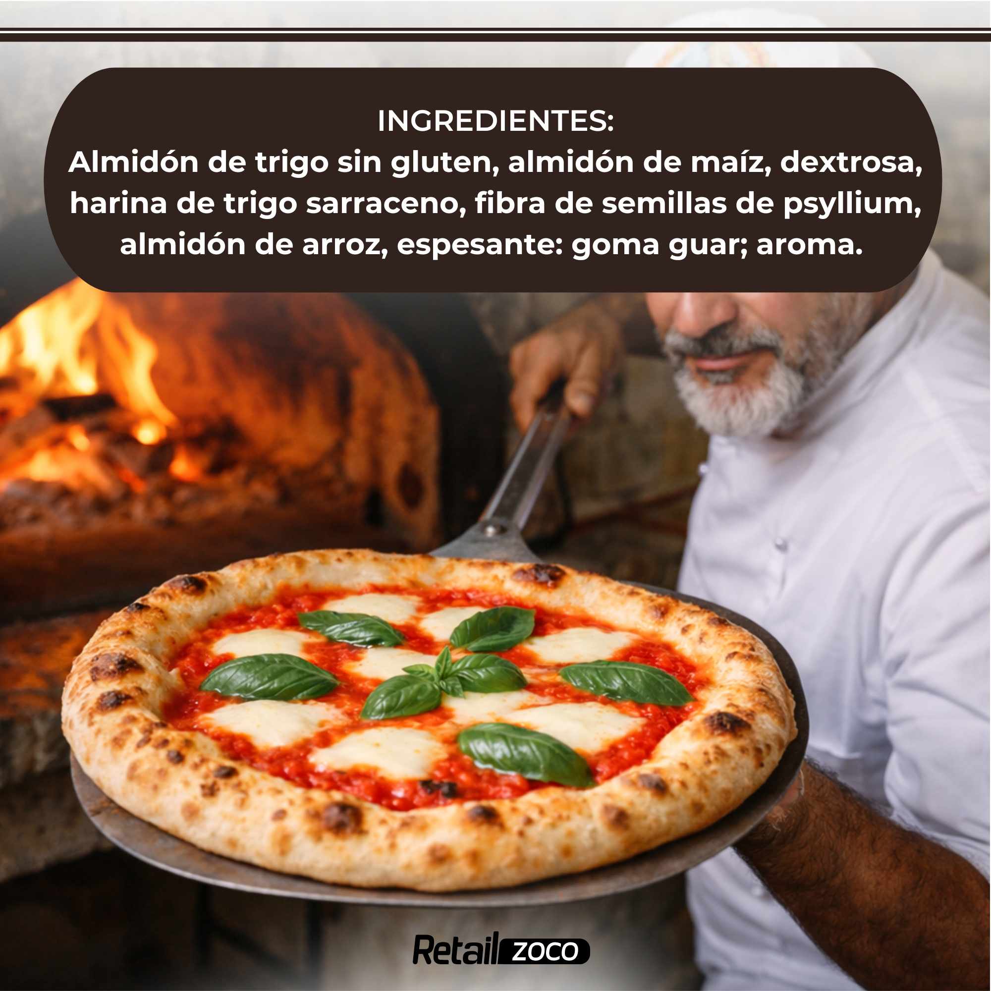 Harina Fioreglut SIN Gluten Pizza e Pane Caputo 1 kg - imagen 5