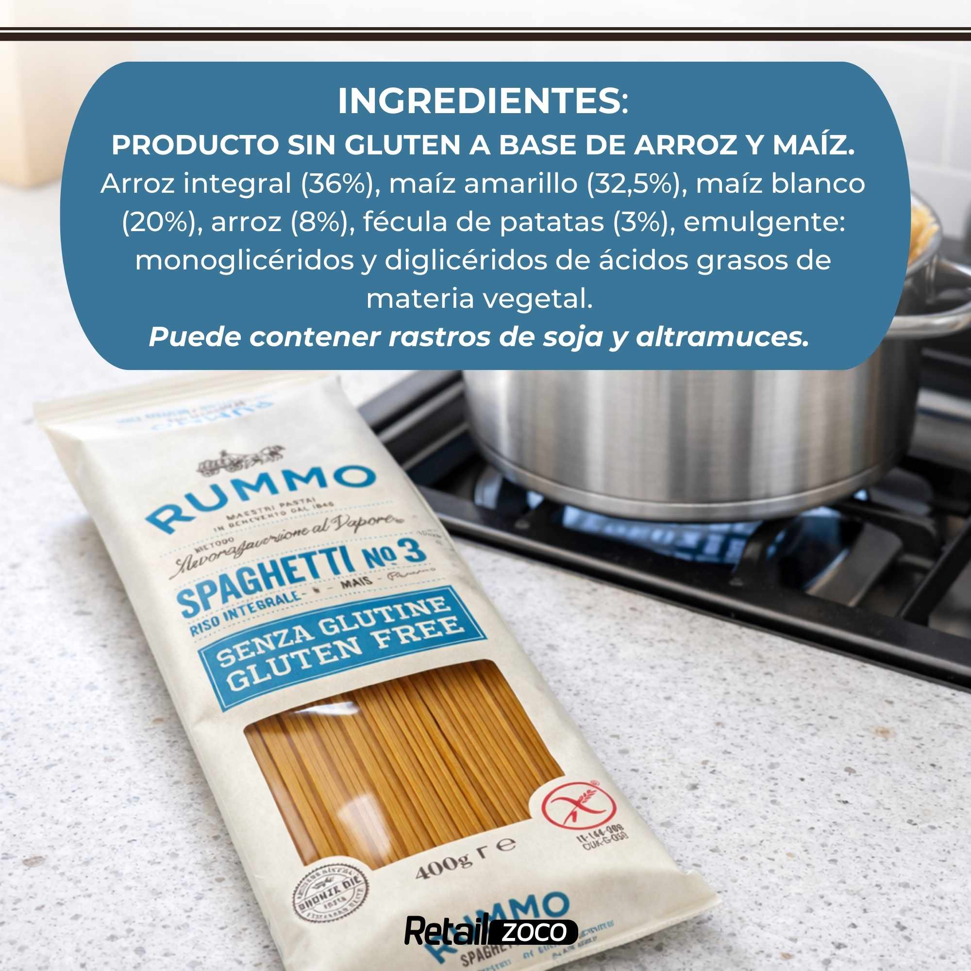 Spaghetti Rummo Sin Gluten Nº3 de 400g - imagen 5