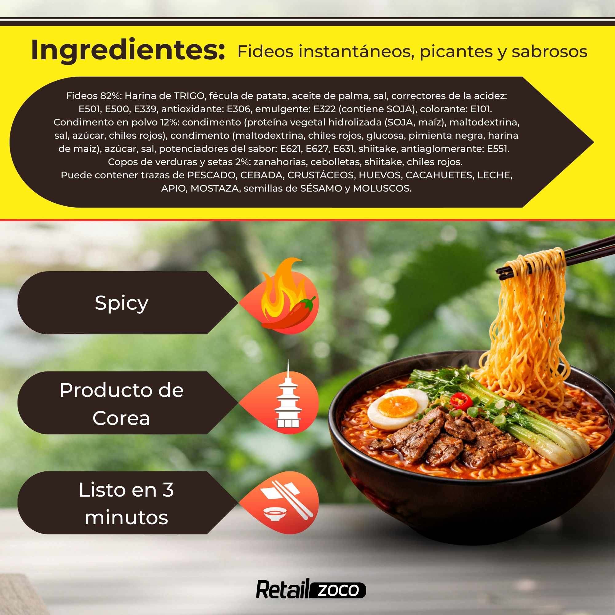 Nong Shim Shin Ramen Noodle Picante 68 gr - imagen 3