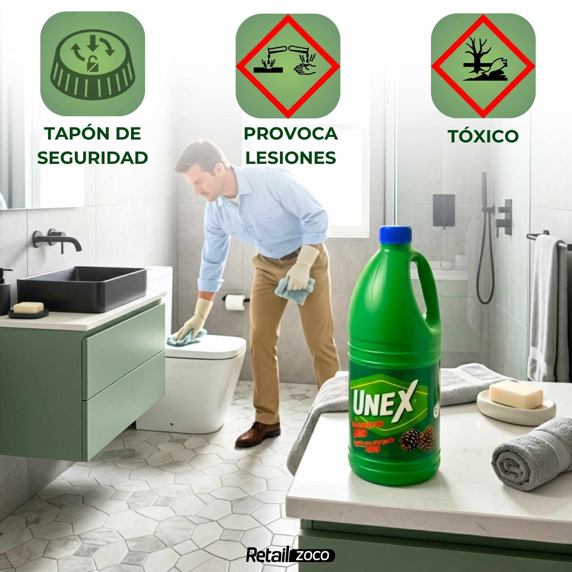 Lejia con detergente Pino 2 Litros - imagen 4