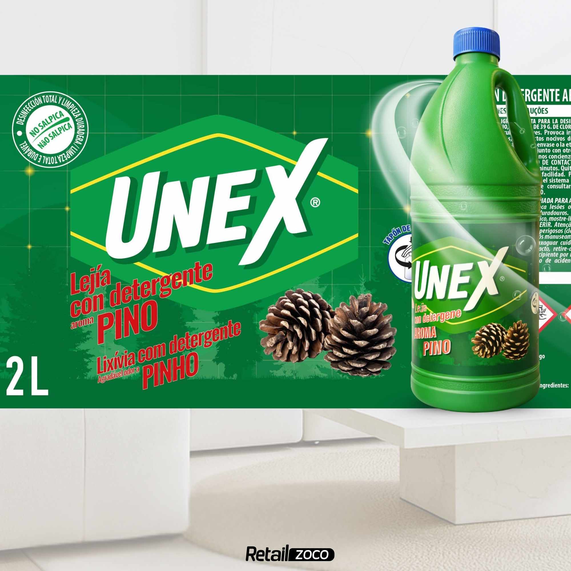 Lejia con detergente Pino 2 Litros - imagen 5