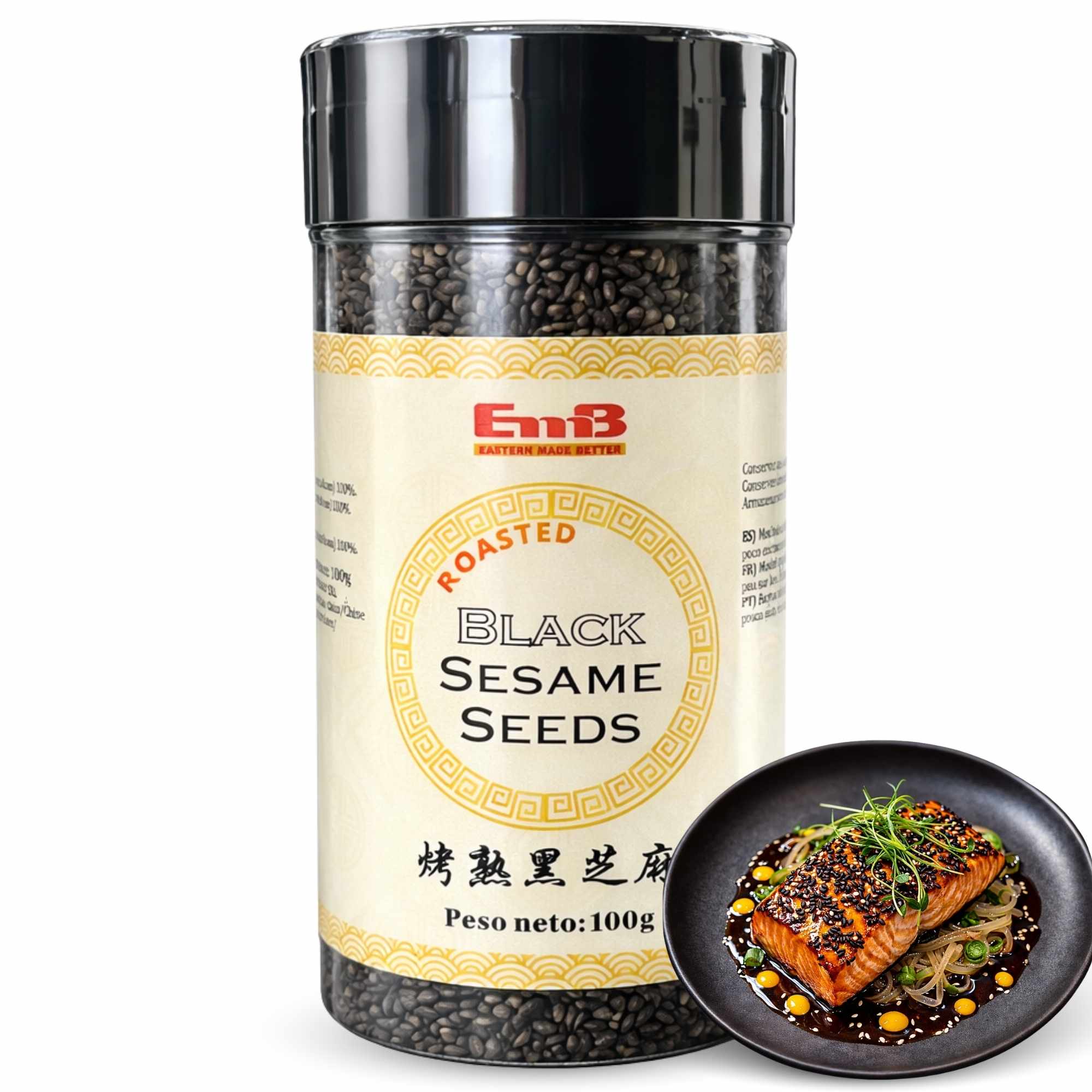 Semillas de sésamo Tostado negro 100 g