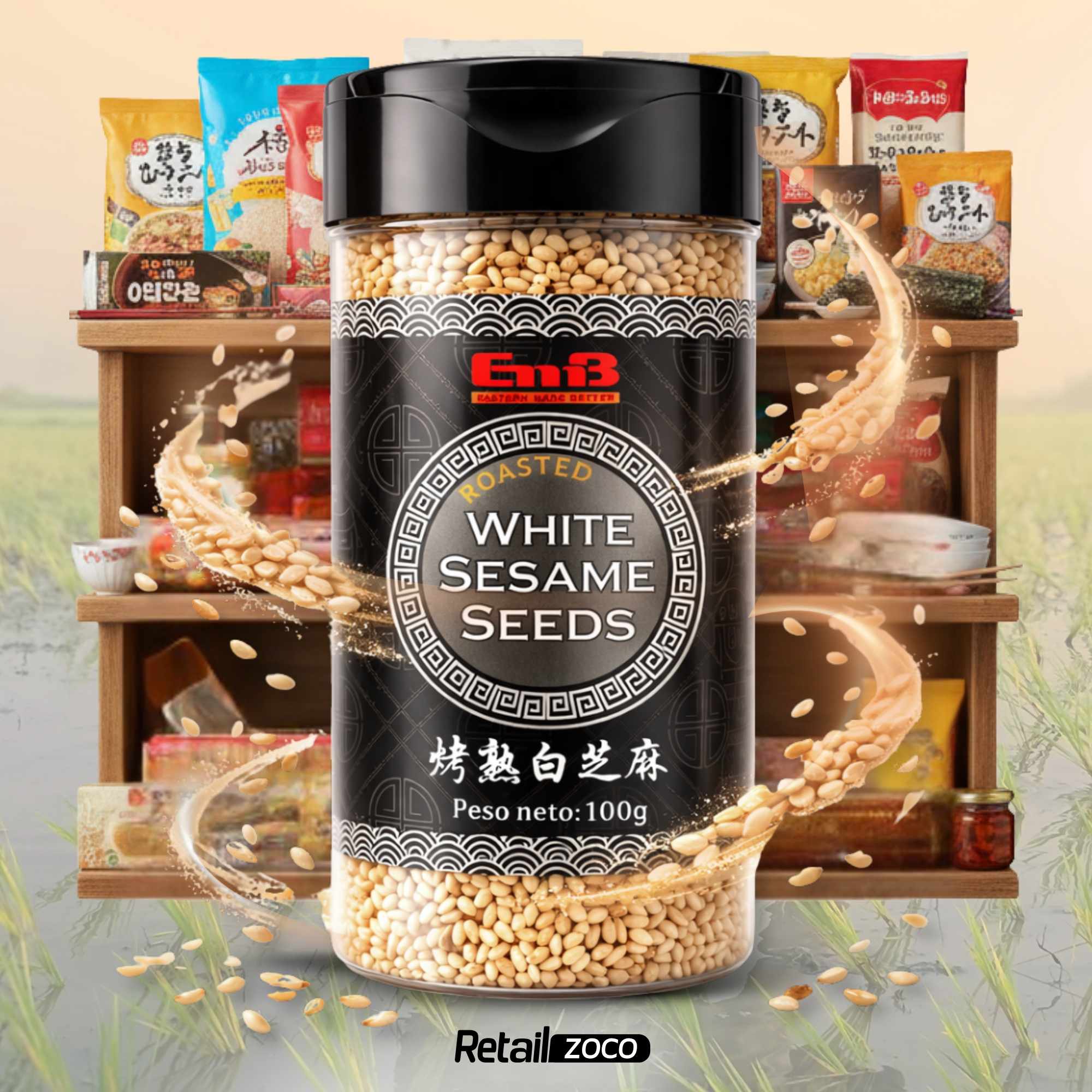Semillas de sésamo Tostado blanco 100 g - imagen 6