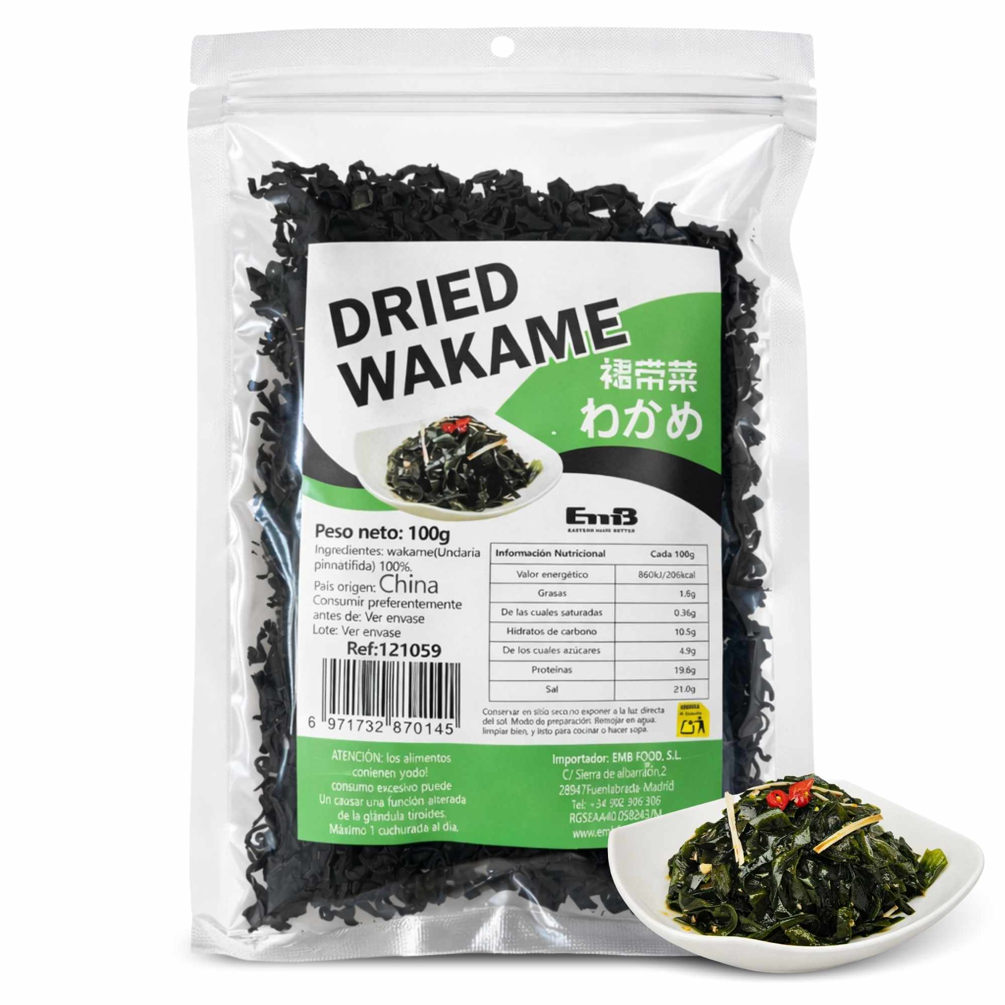 Wakame seco Sushi 100 gr