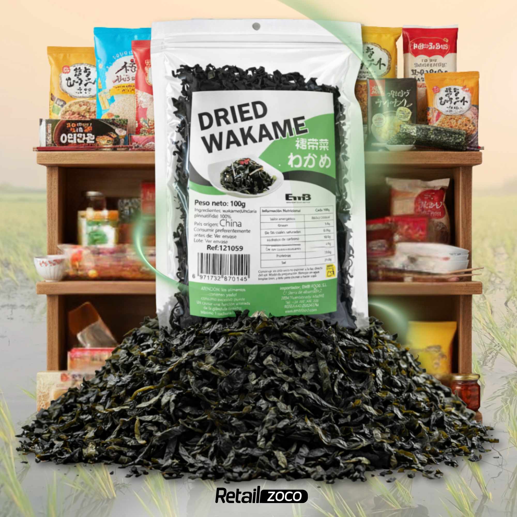 Wakame seco Sushi 100 gr - imagen 6