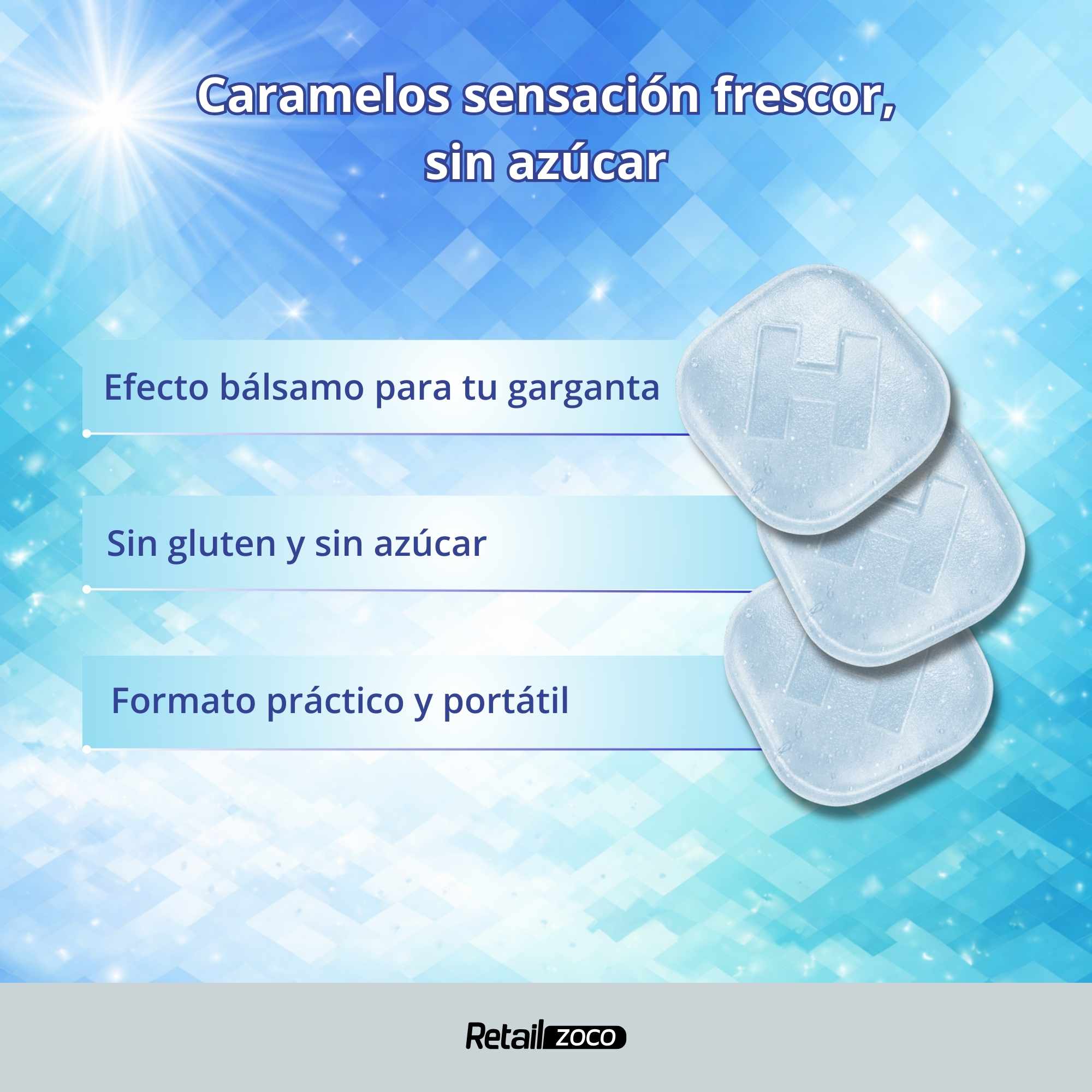 Halls original Sabor Eucalipto Sin Azúcar Caja de 20 Sticks de 32 g - imagen 3