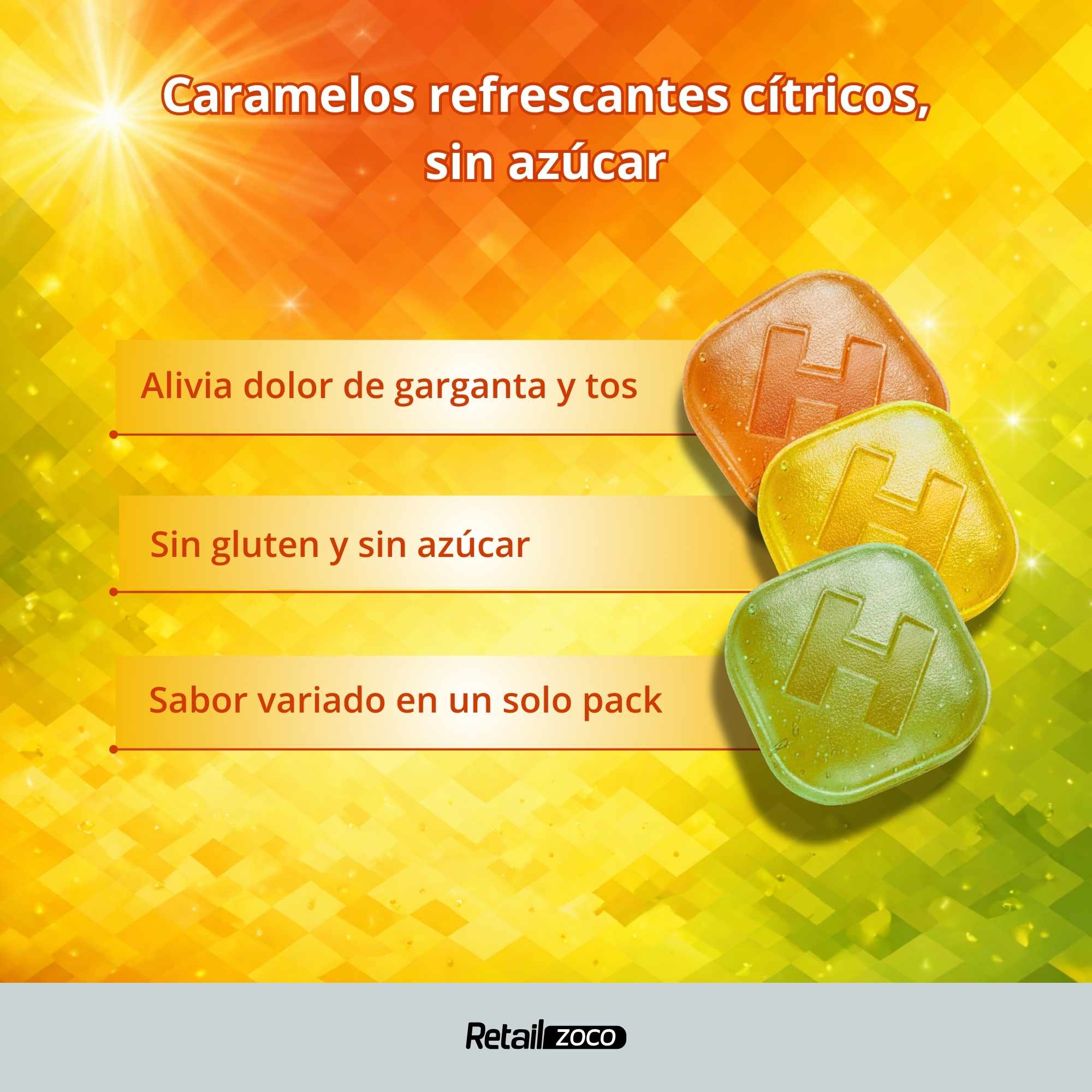 Halls Citrus Mix Sin Azúcar Caja de 20 Sticks de 32 g - imagen 3