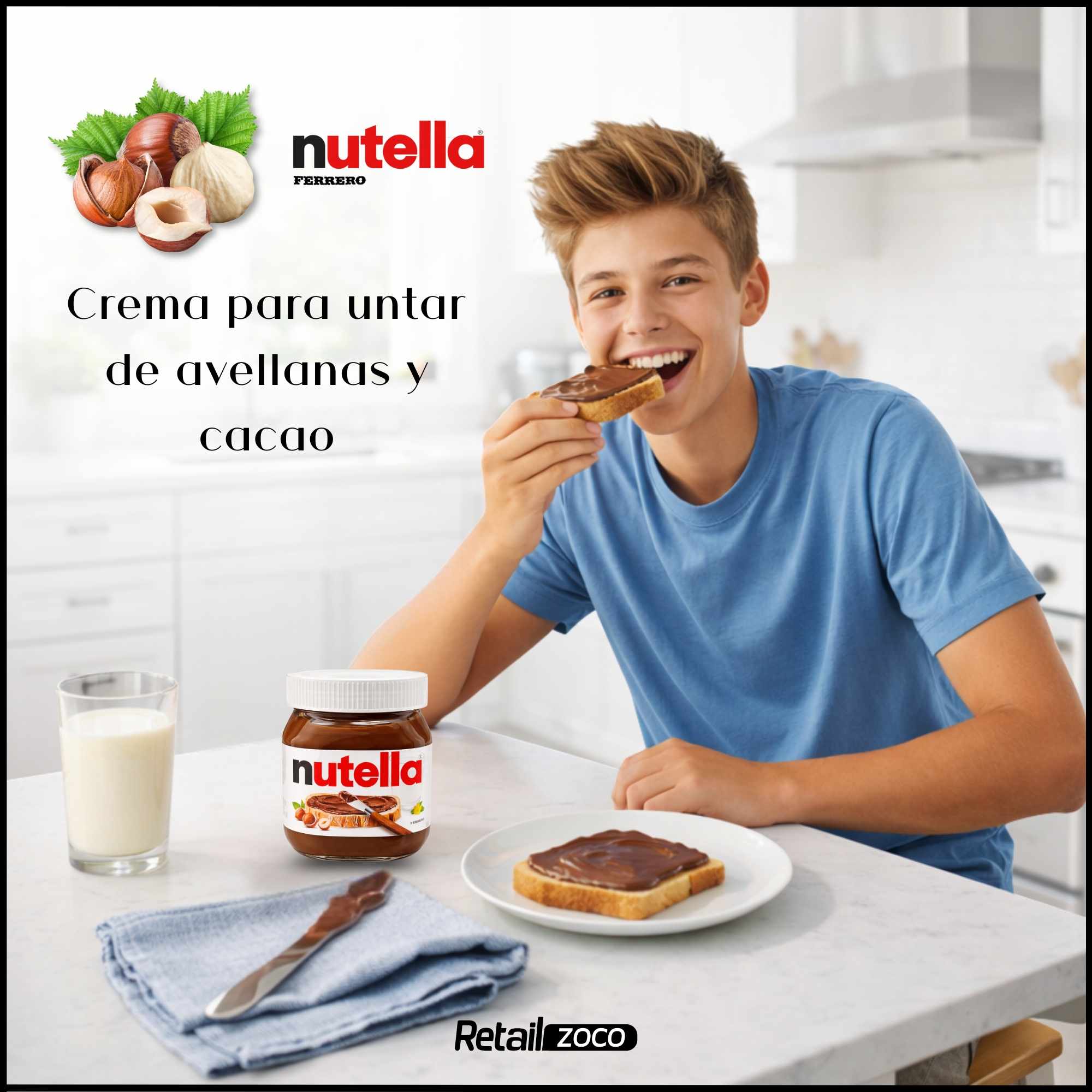 Nutella crema de cacao y avellanas 350 gr - imagen 3