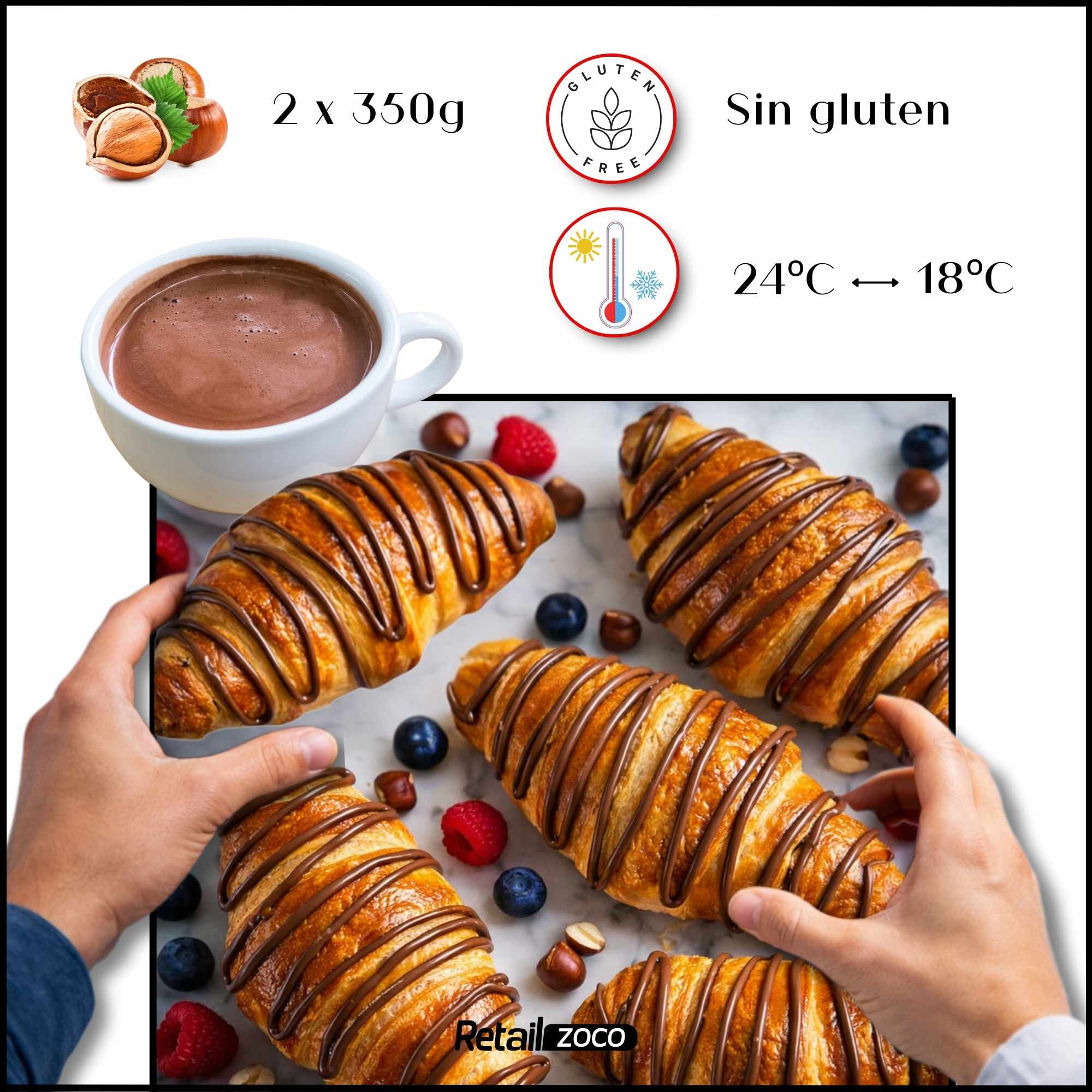 Nutella crema de cacao y avellanas 350 gr - imagen 6