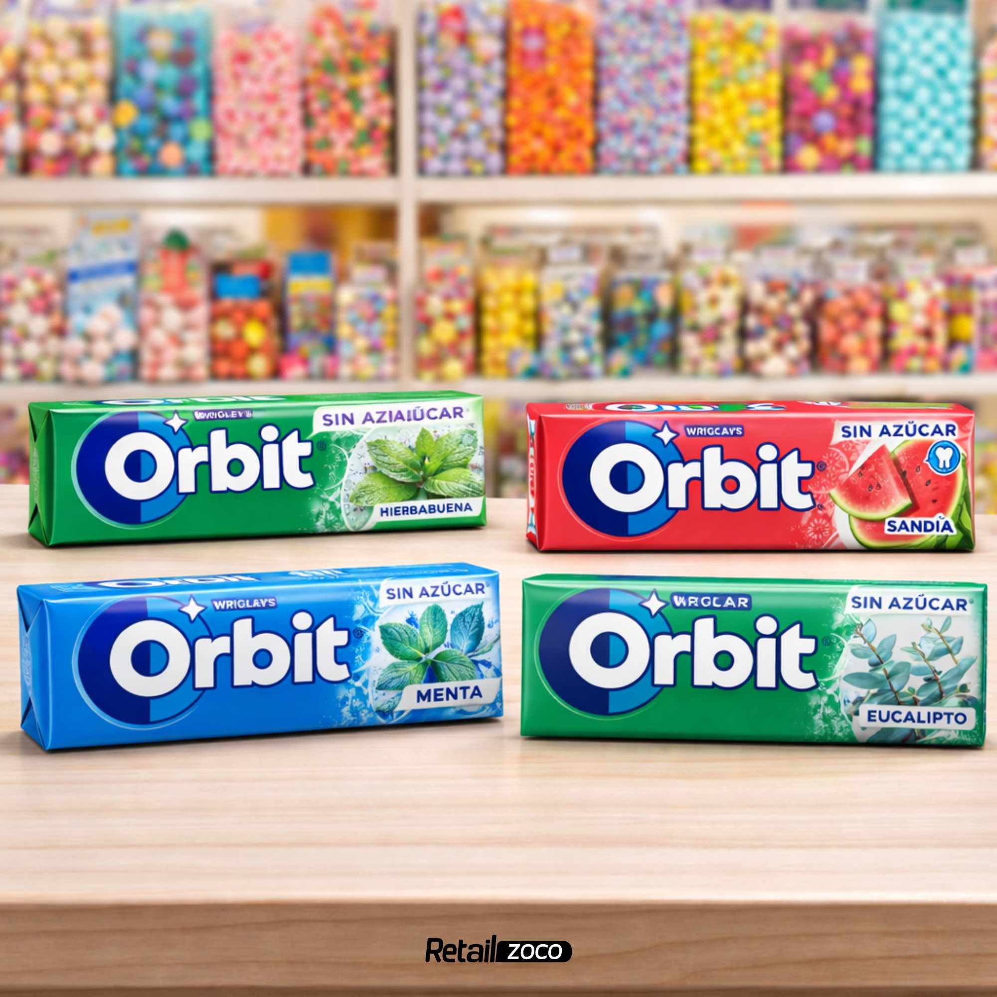 Orbit Chicles Sin Azúcar Sabor Menta 30 paquetes de 10 chicles - imagen 6