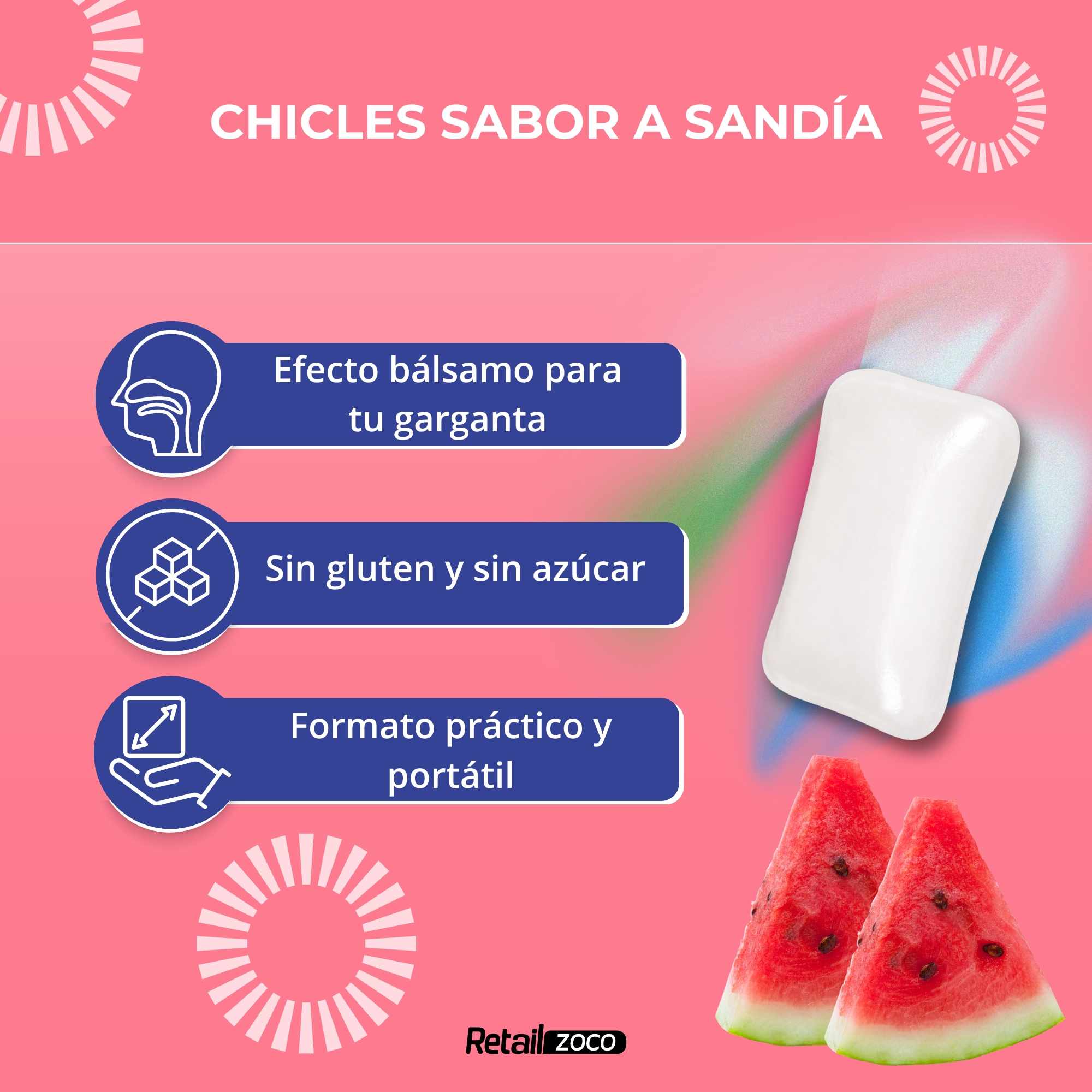 Orbit Chicles Sin Azúcar Sabor bubblemint 30 paquetes de 10 chicles - imagen 3