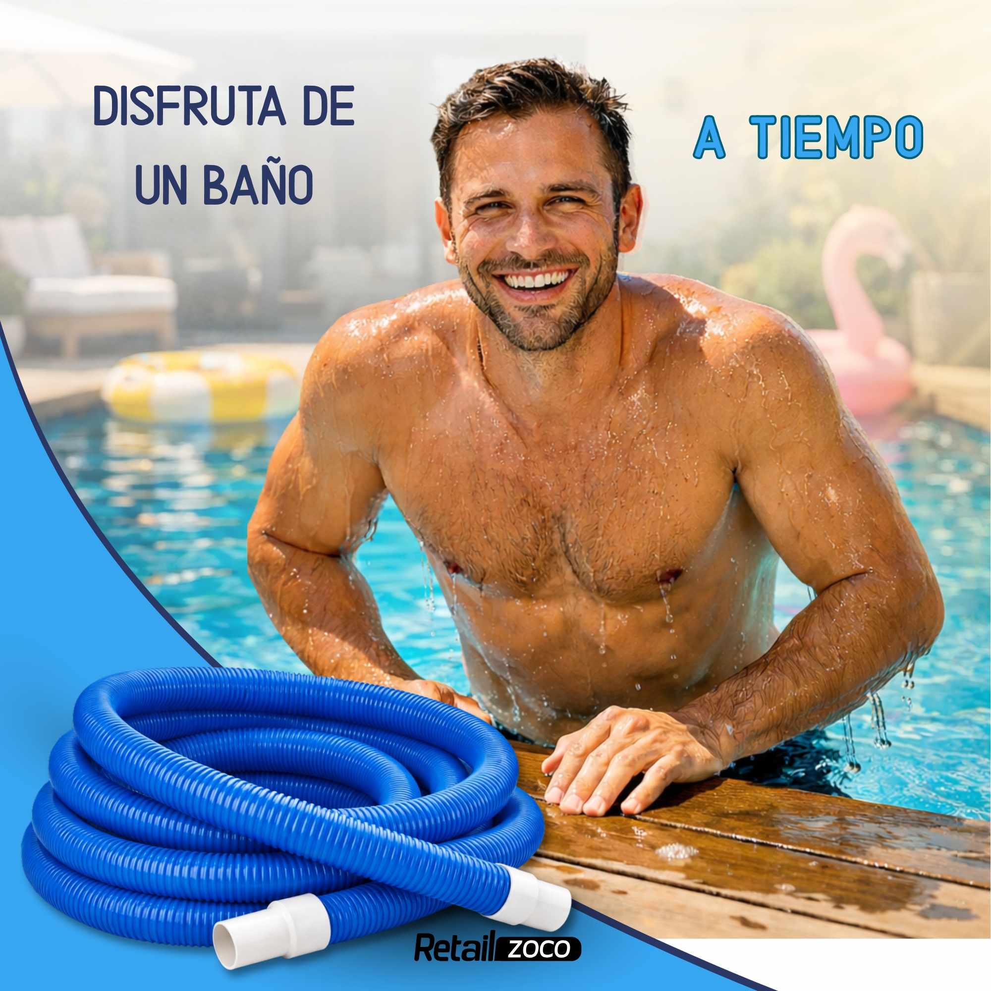 Manguera flotante de piscina limpiafondos 10 metros - imagen 6