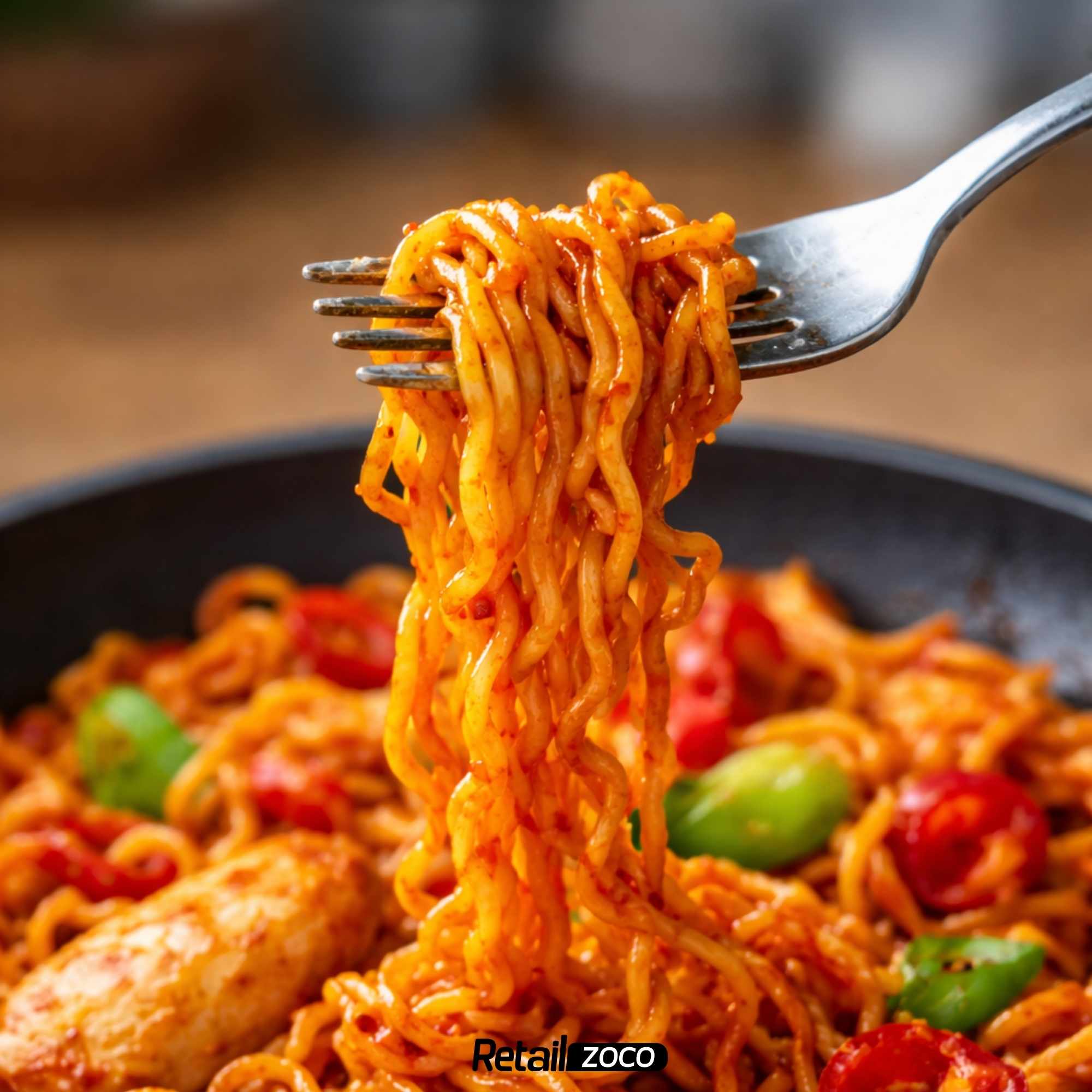 Hot Chicken Ramen Buldak Pollo picante 140g Pack 5 unidades - imagen 6