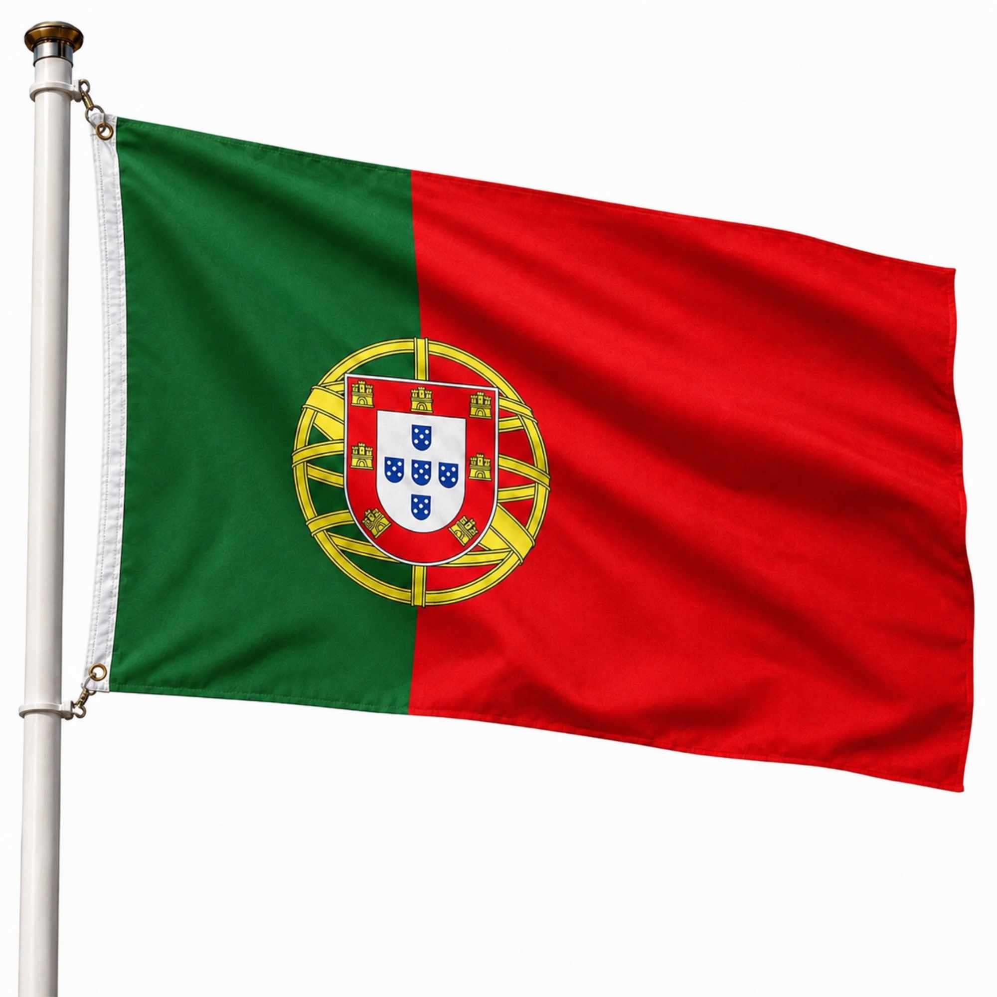 Bandera Portugal grande para Exterior 90x150cm con ojales