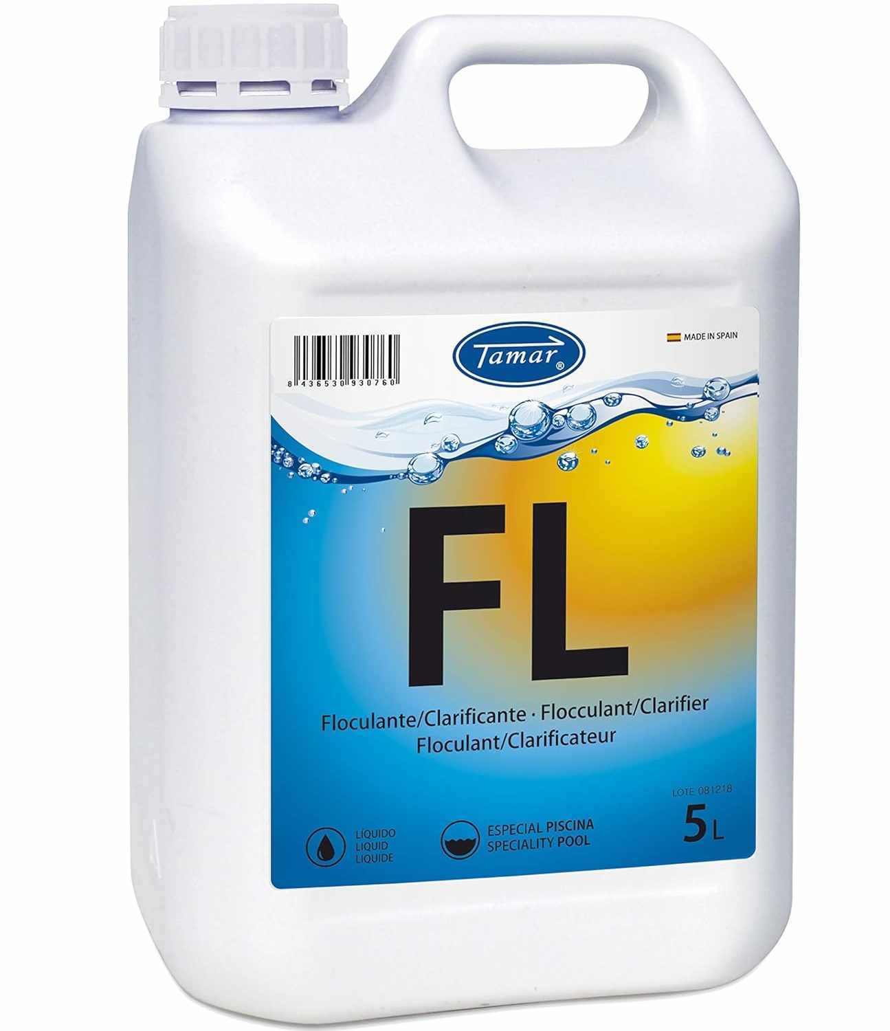 Floculante Liquido para Piscinas eliminador turbidez 5 Litros Tamar