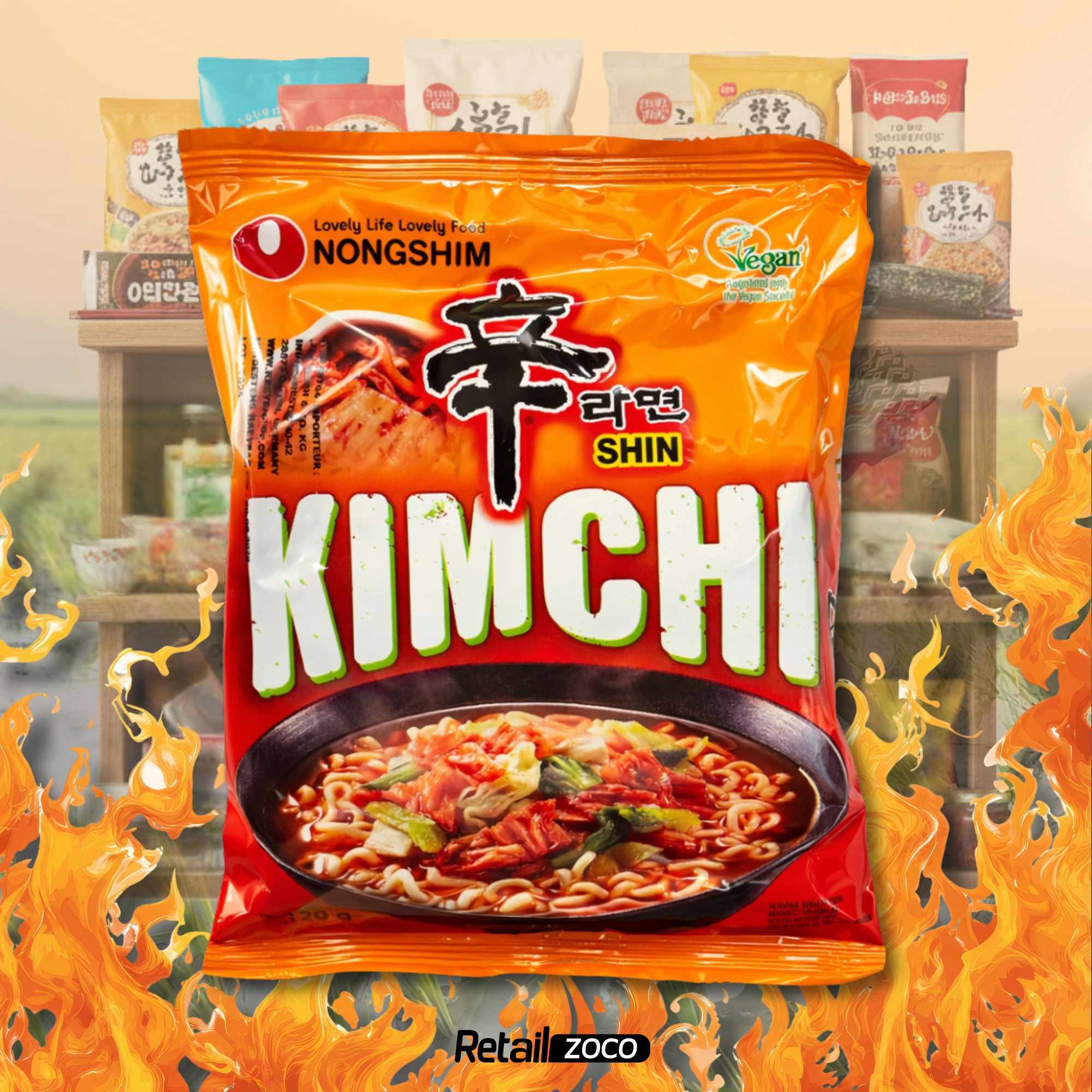 Nong Shim Shin Ramen Noodle Kimchi 120 gr - imagen 6