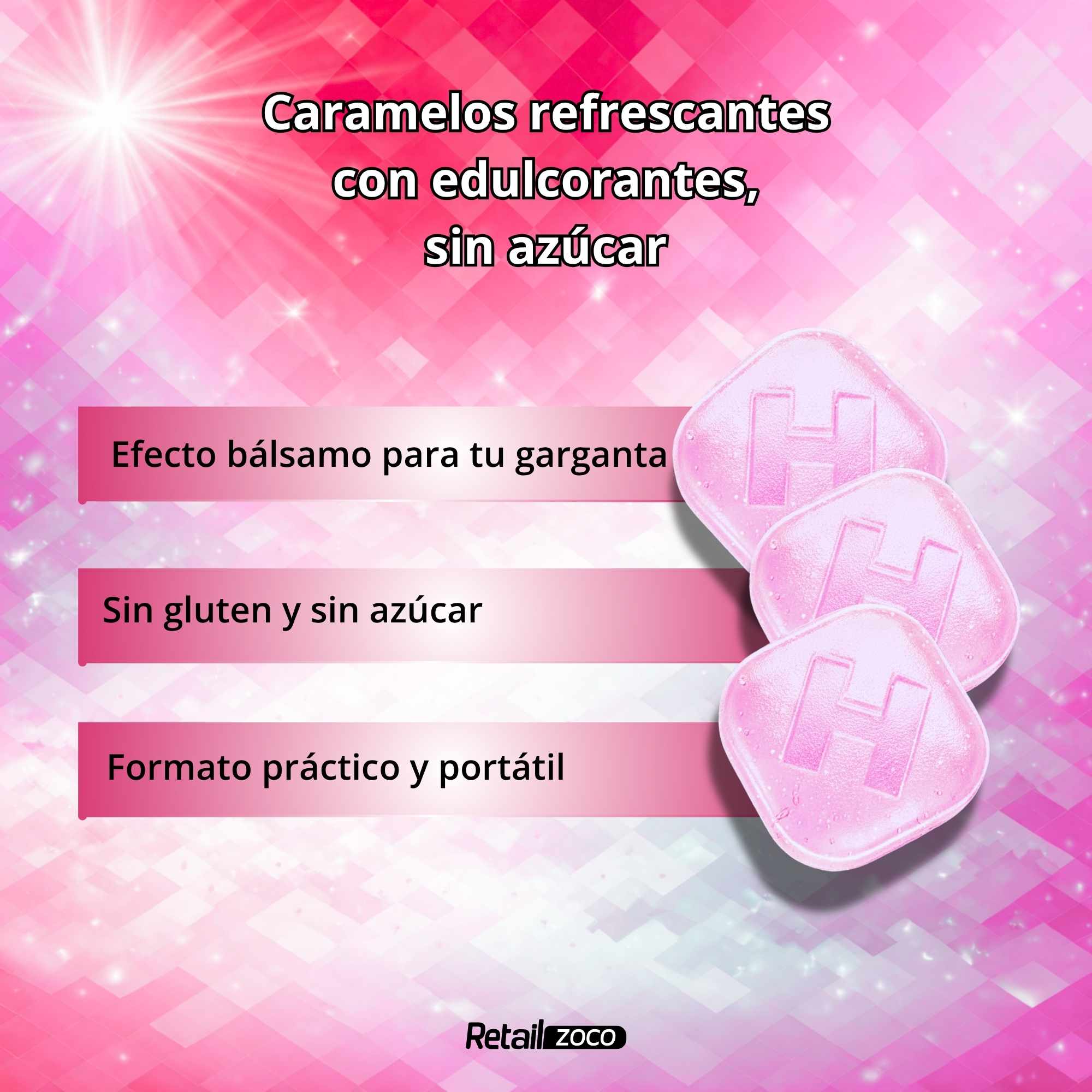 Halls Watermelon Sandia Sin Azúcar Caja de 20 Sticks de 32 g - imagen 3