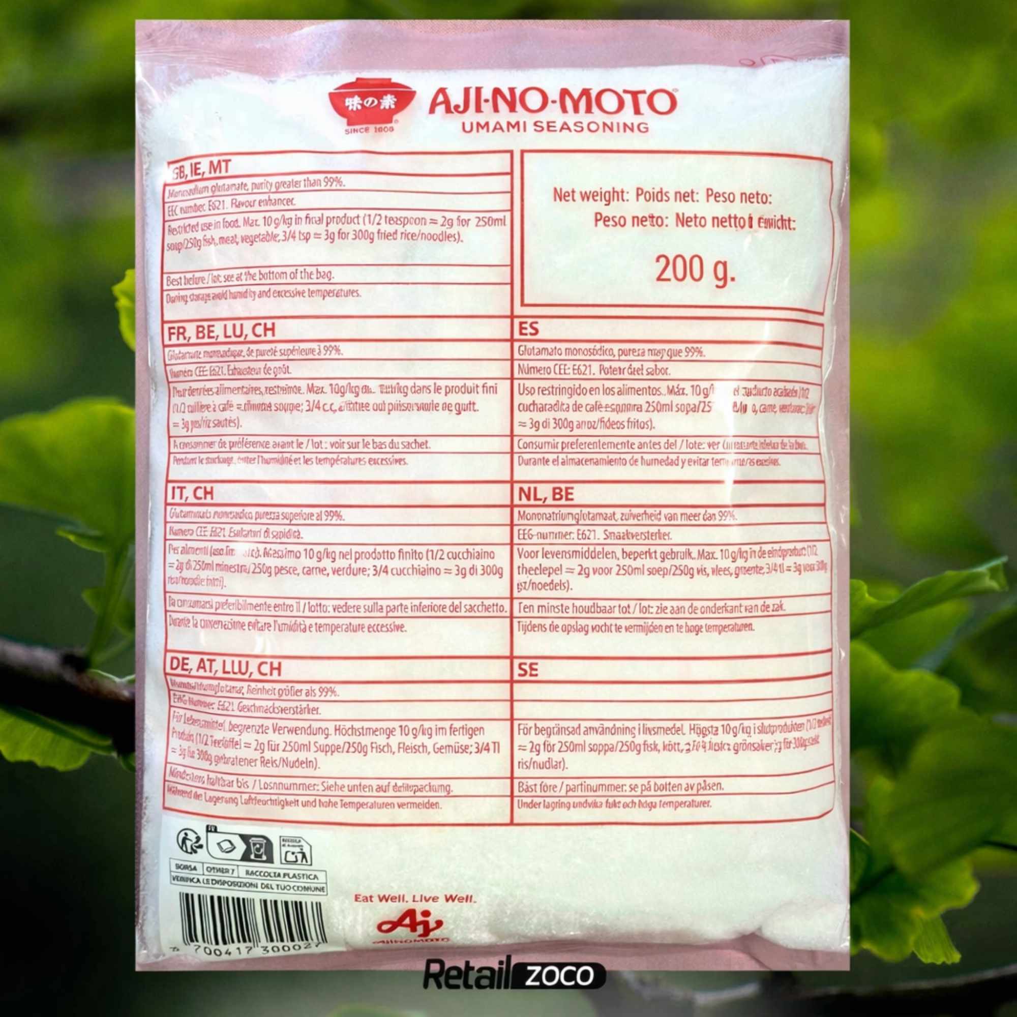 Aji No Moto Umami seasoning Glutamato 200 gr - imagen 5