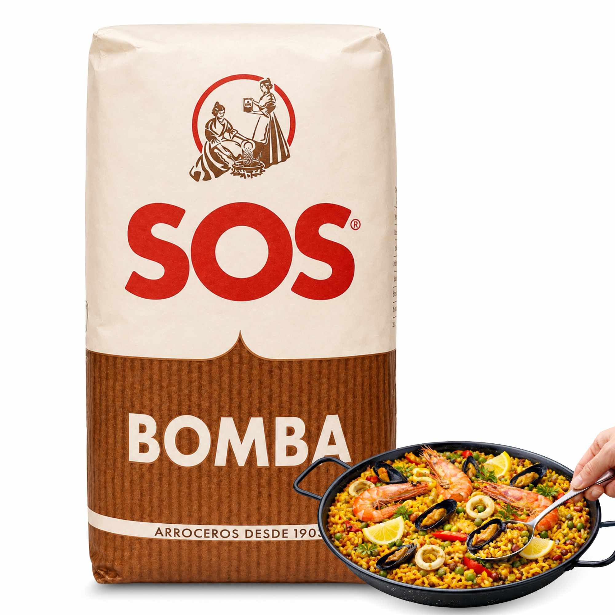 Arroz Bomba Reserva SOS de 1 Kg