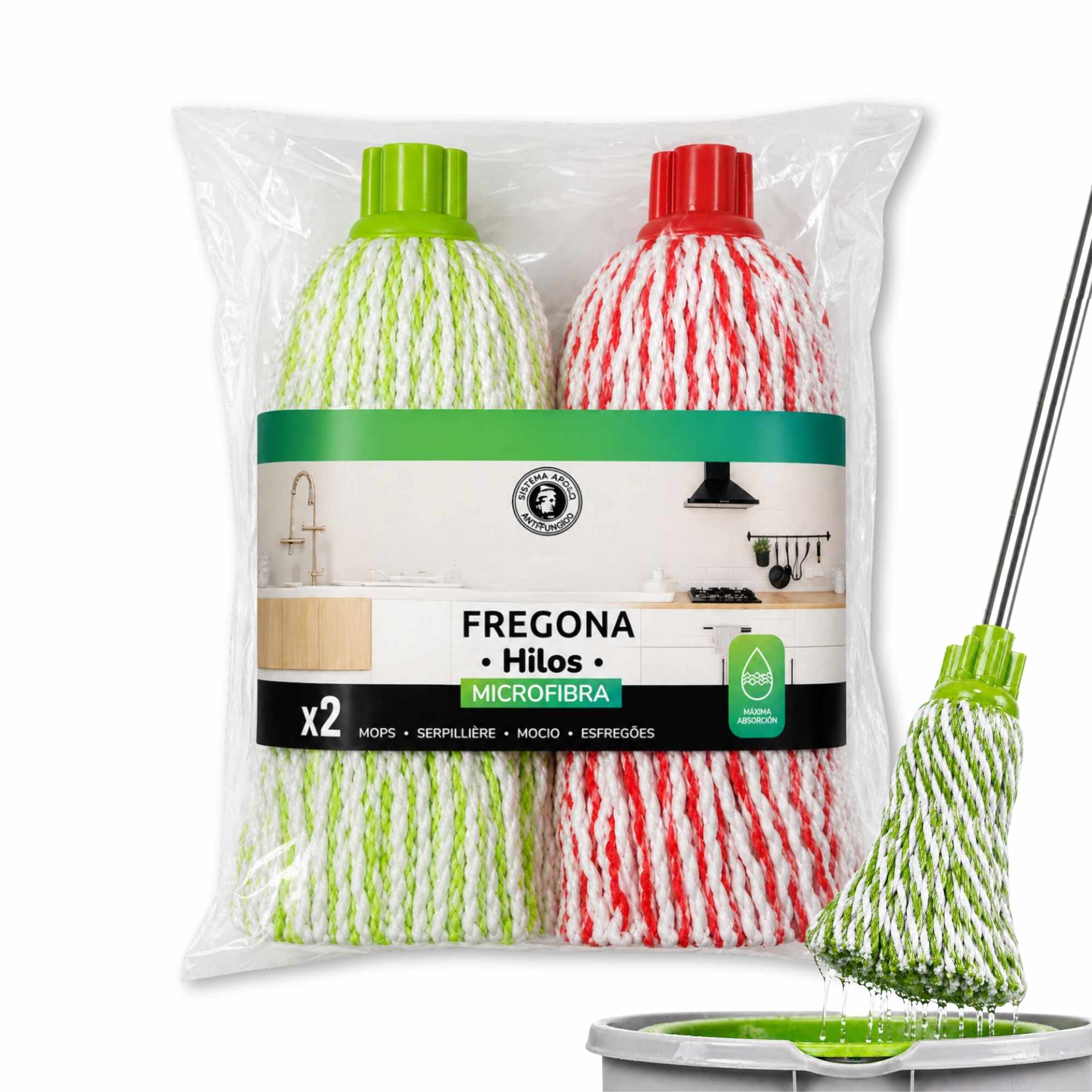 Fregonas de MicroFibras Pack 2 unidades