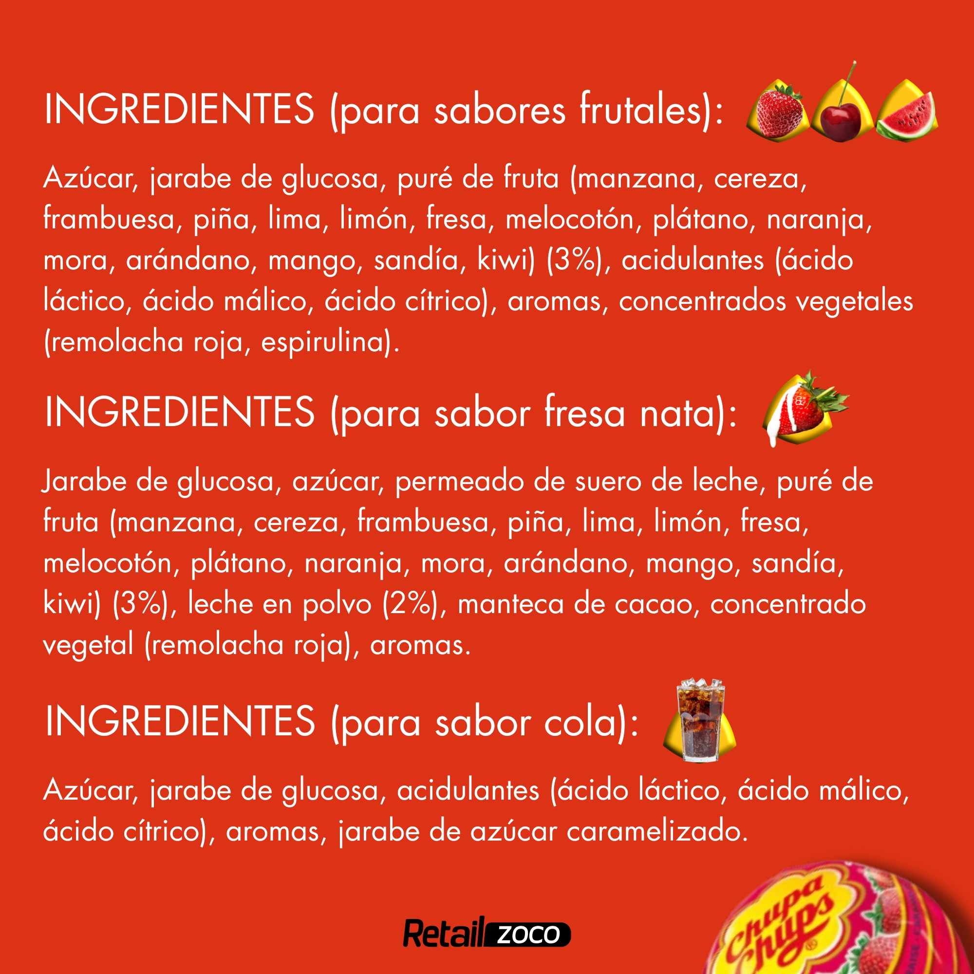 Chupa Chups Original Pack de 100 unidades surtido - imagen 4