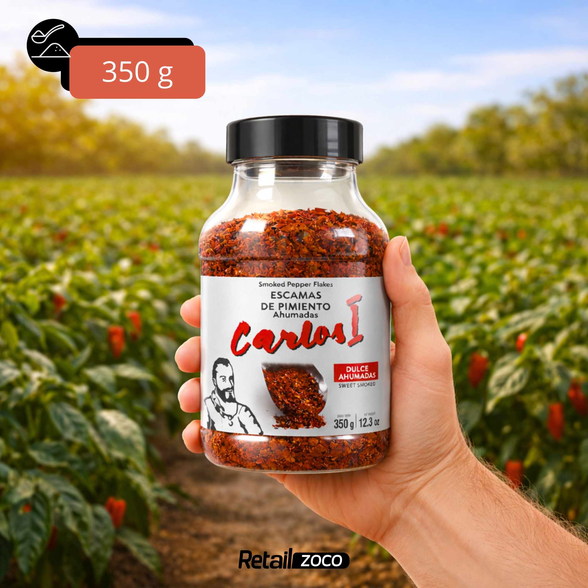 Escamas de pimiento ahumadas 350 gr Carlos I - imagen 6
