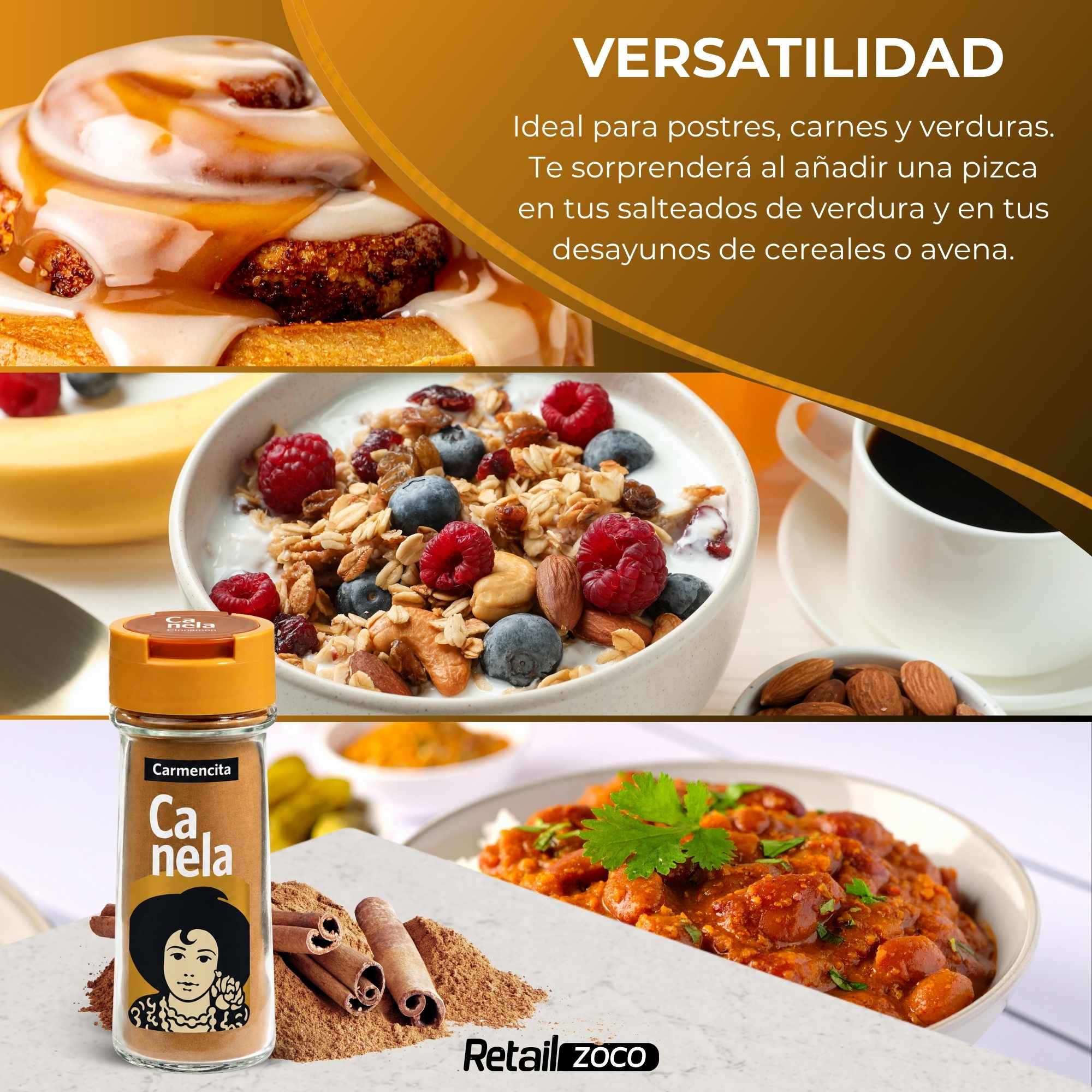 Canela Molida Carmencita sin gluten 43 g - imagen 3