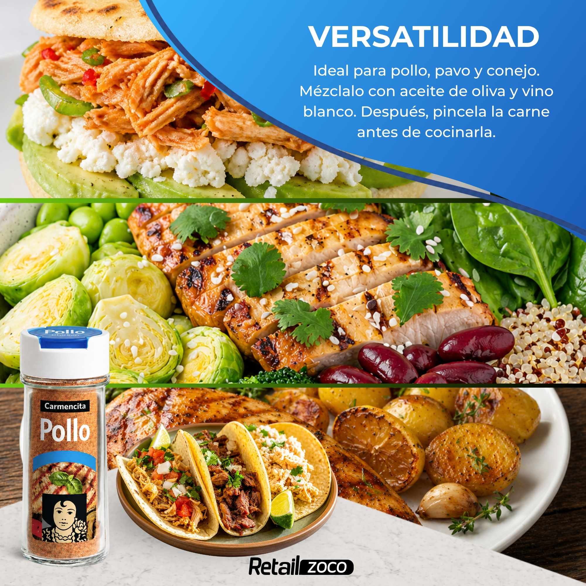 Sazonador Pollo Carmencita 70 g - imagen 3