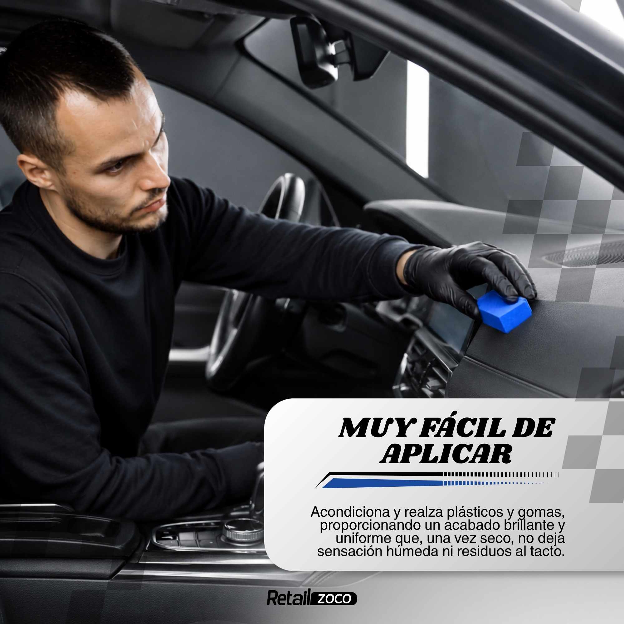 Restaurador De Plasticos Coche 180 ml + esponja - imagen 6