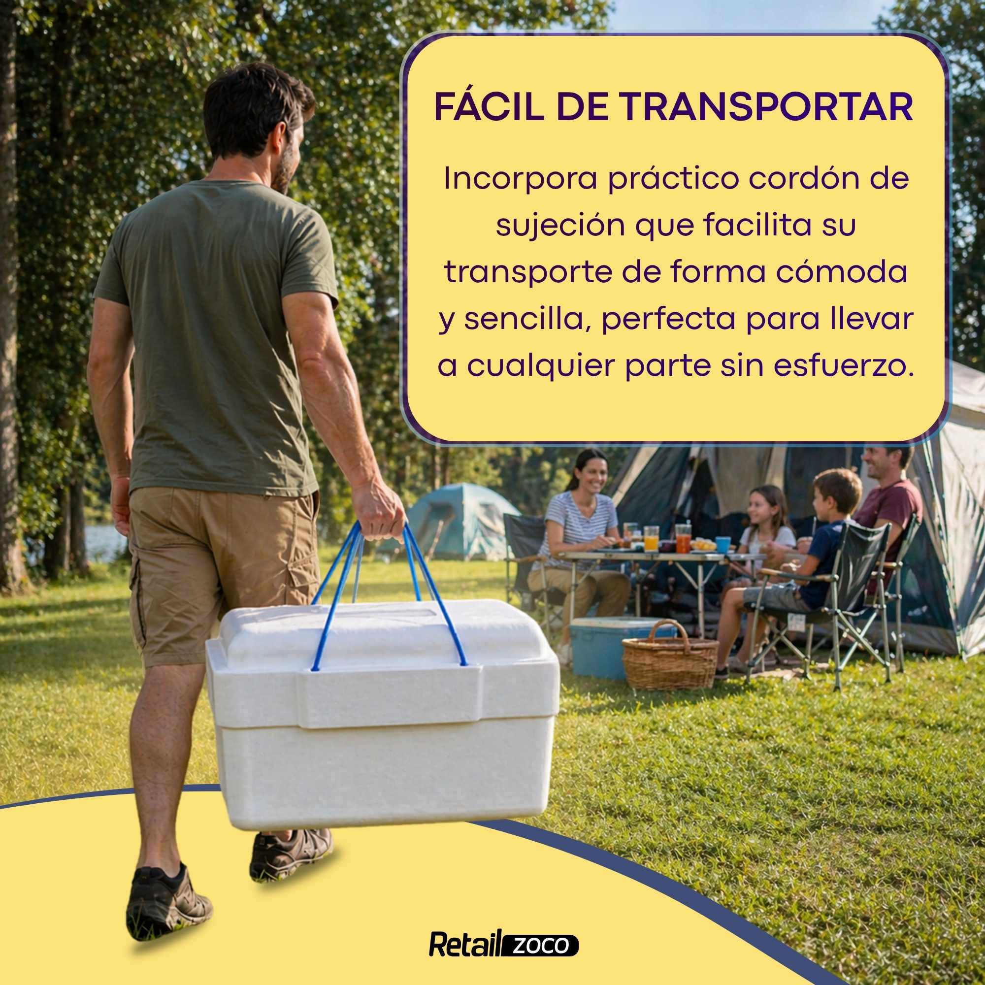 Nevera de Poliestireno 25 litros con asas - imagen 5