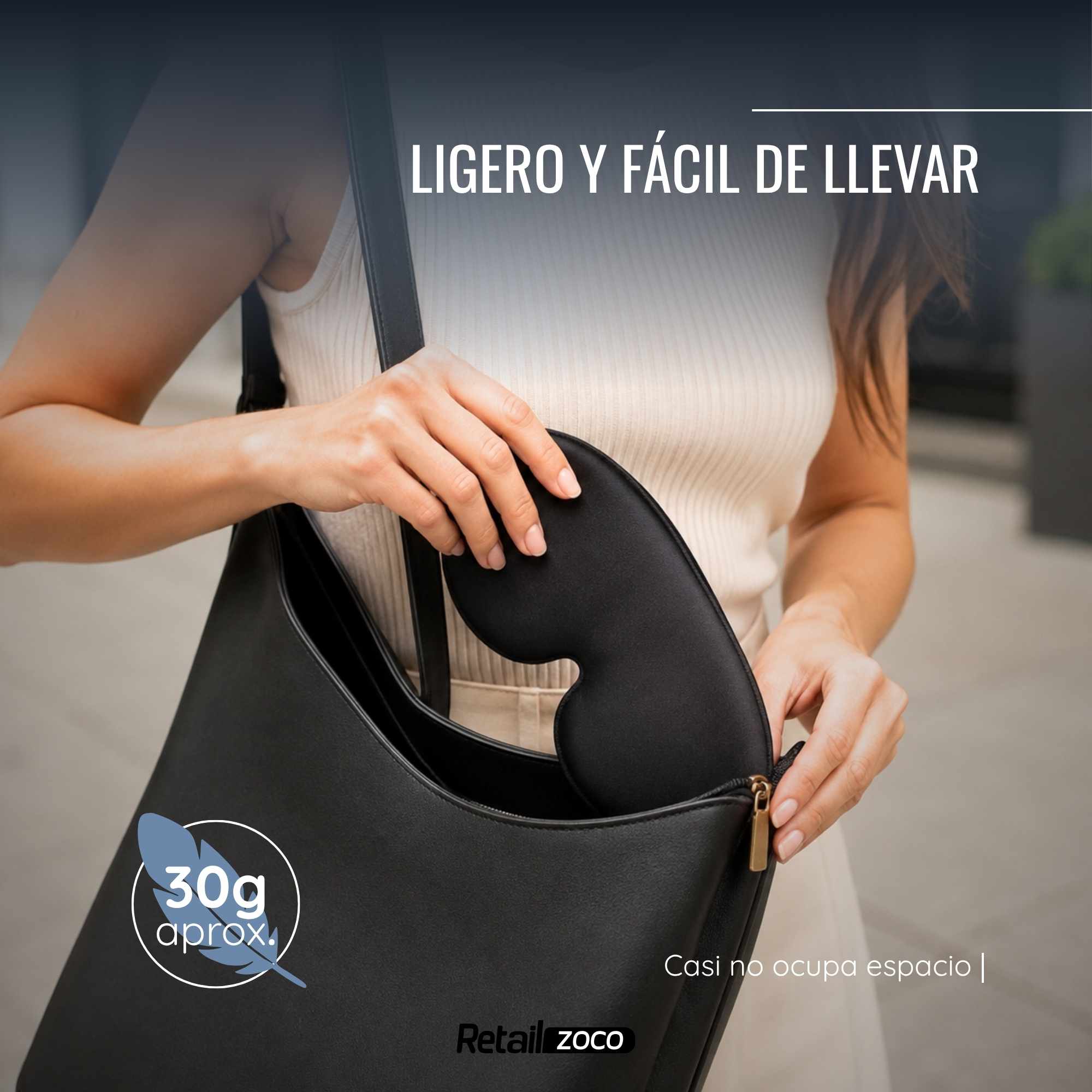 Antifaz para Dormir Negro - imagen 5