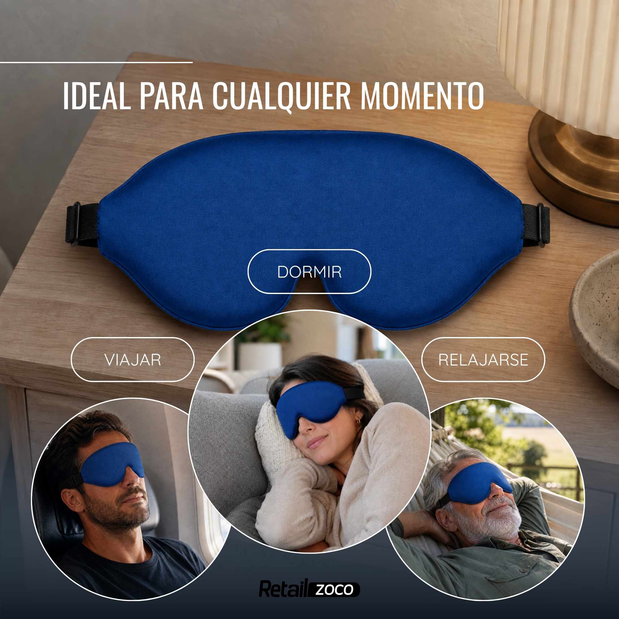 Antifaz para Dormir Azul - imagen 3