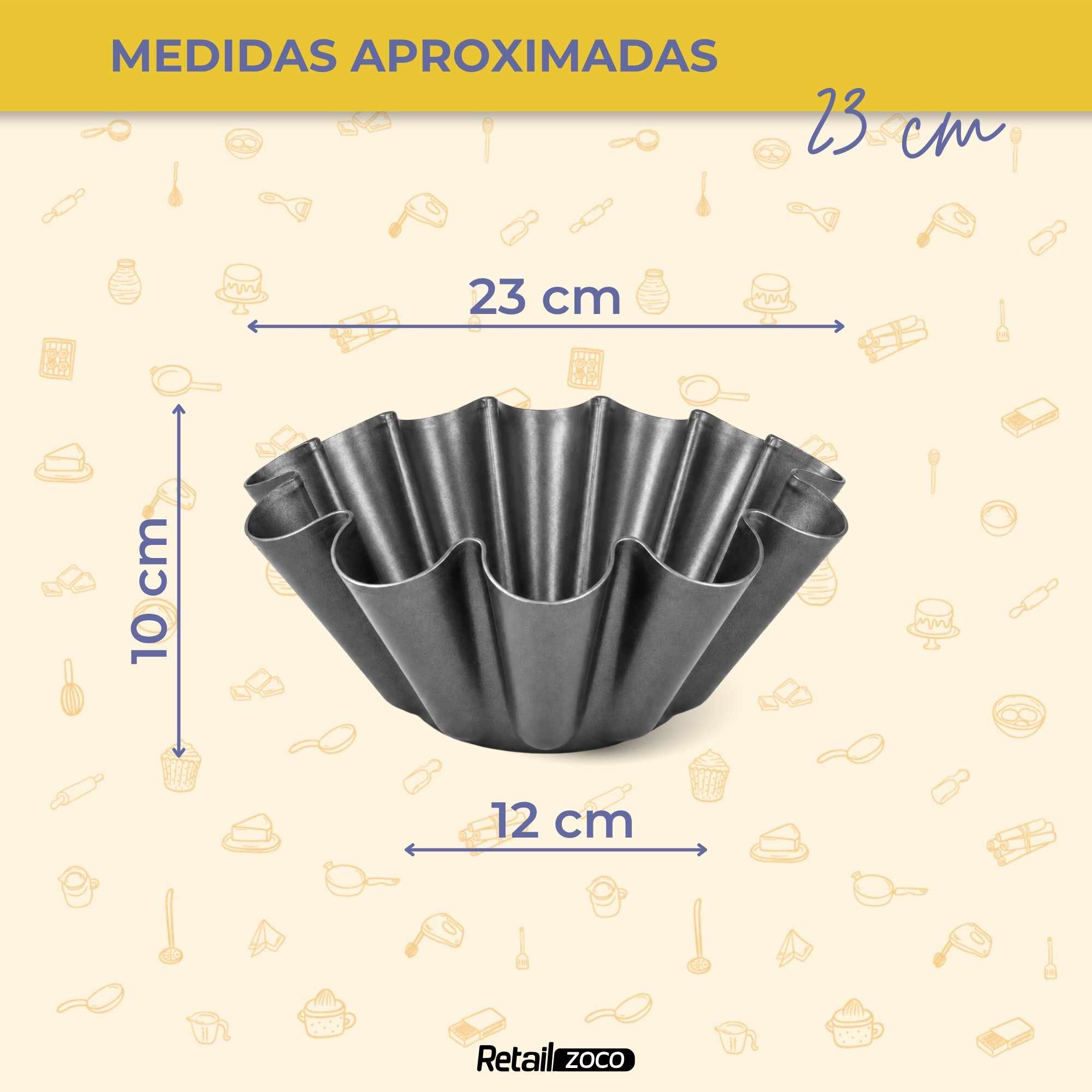 Flanero Rizado antiadherente 23 cm - imagen 3