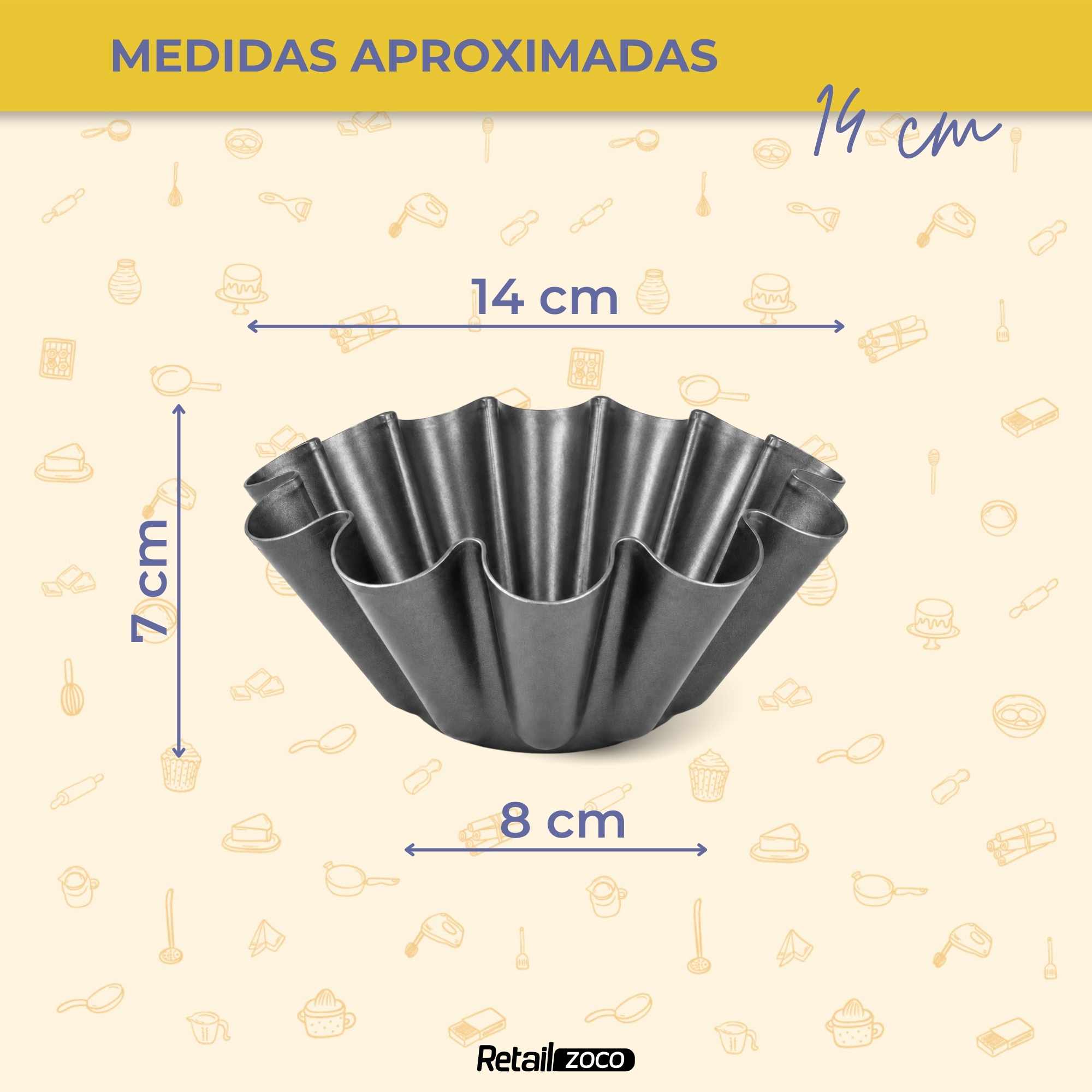 Flanero Rizado antiadherente 14 cm - imagen 4