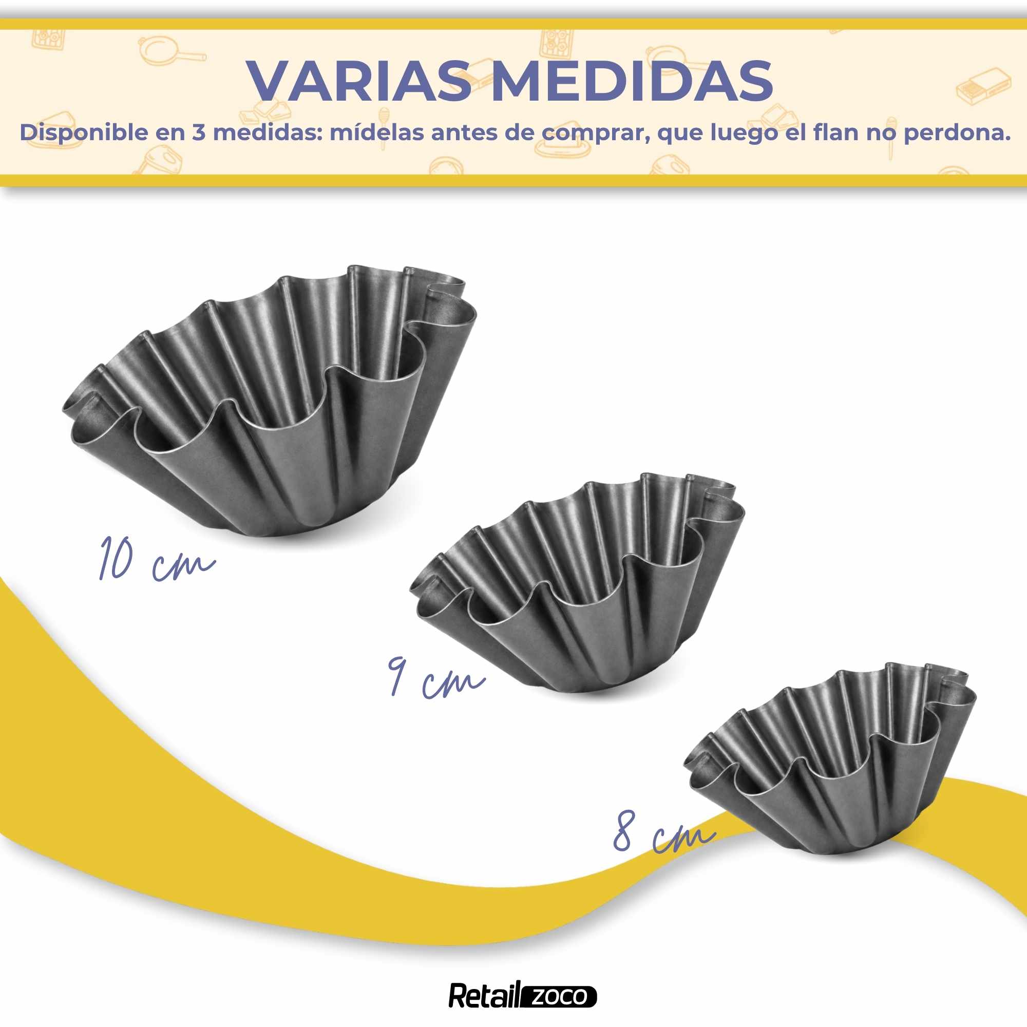 Flanero Rizado antiadherente 14 cm - imagen 5