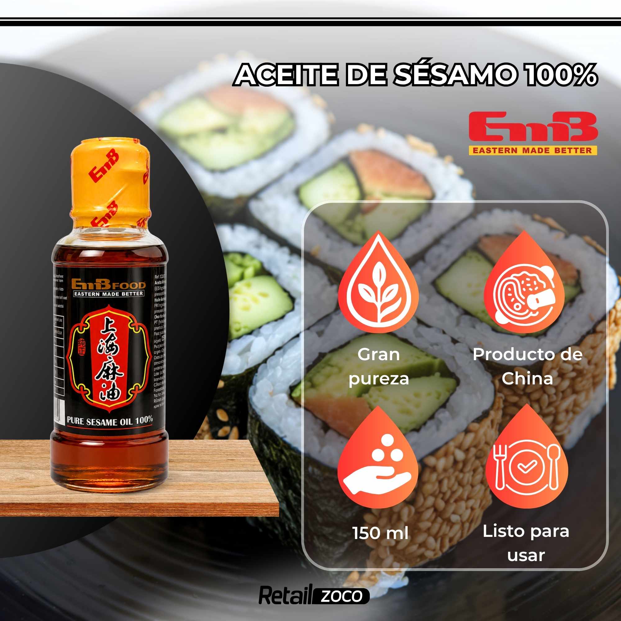 Aceite de sesamo puro 150 ml - imagen 2