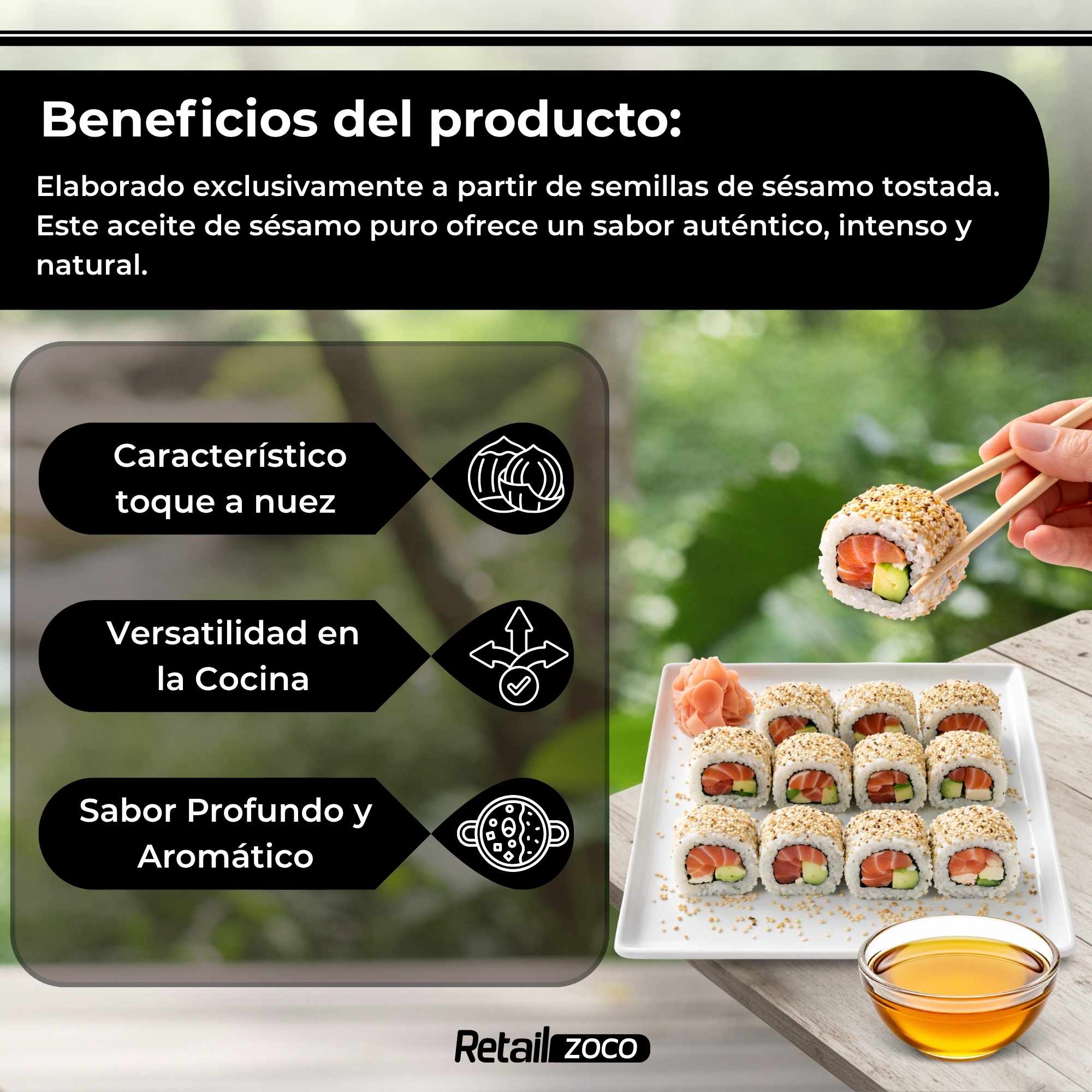 Aceite de sesamo puro 150 ml - imagen 3