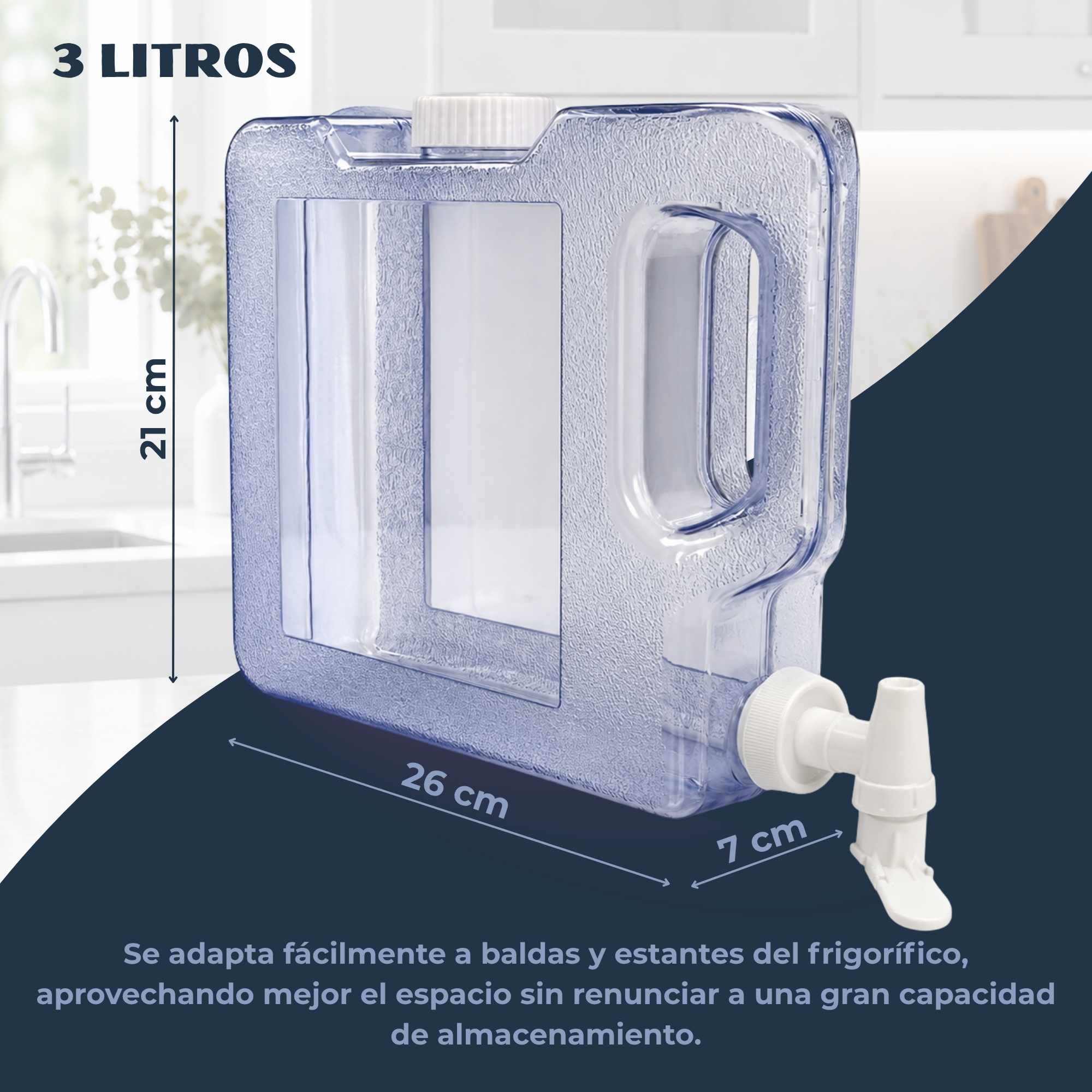Dispensador de bebida para frigorifico 3 Litros - imagen 6