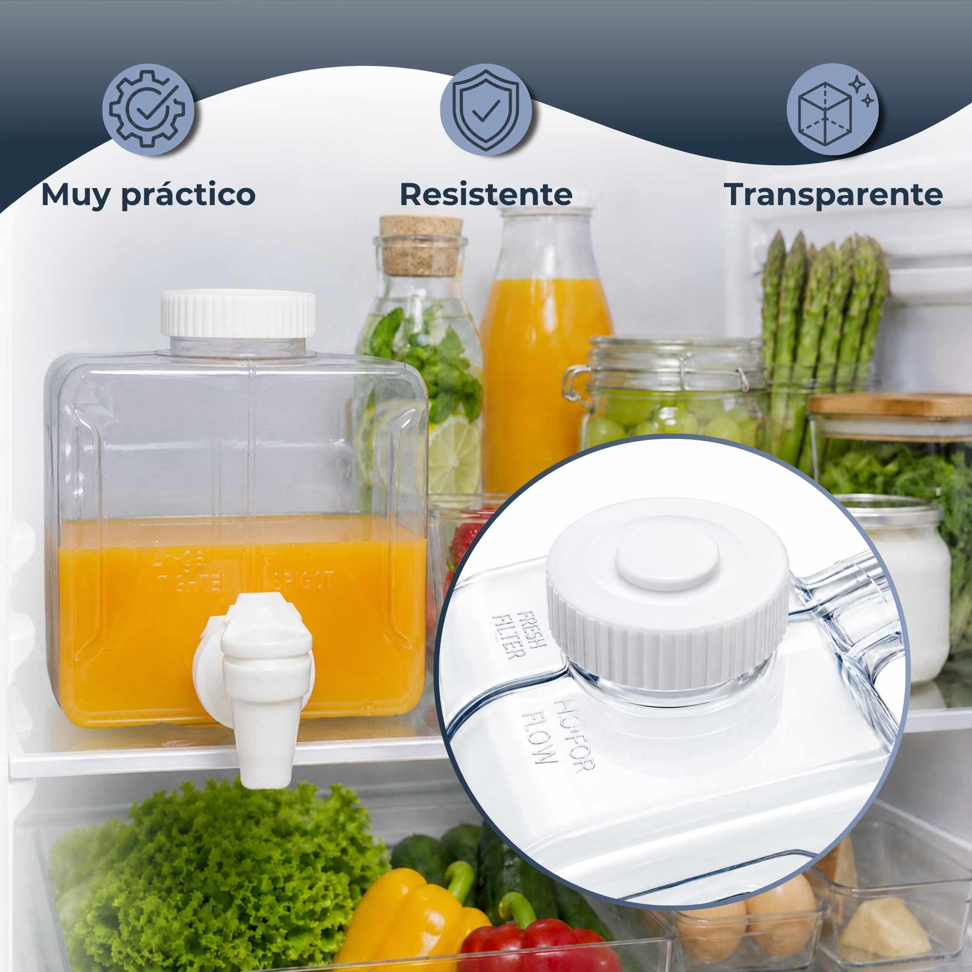 Dispensador de bebida para frigorifico 3.80 Litros - imagen 5