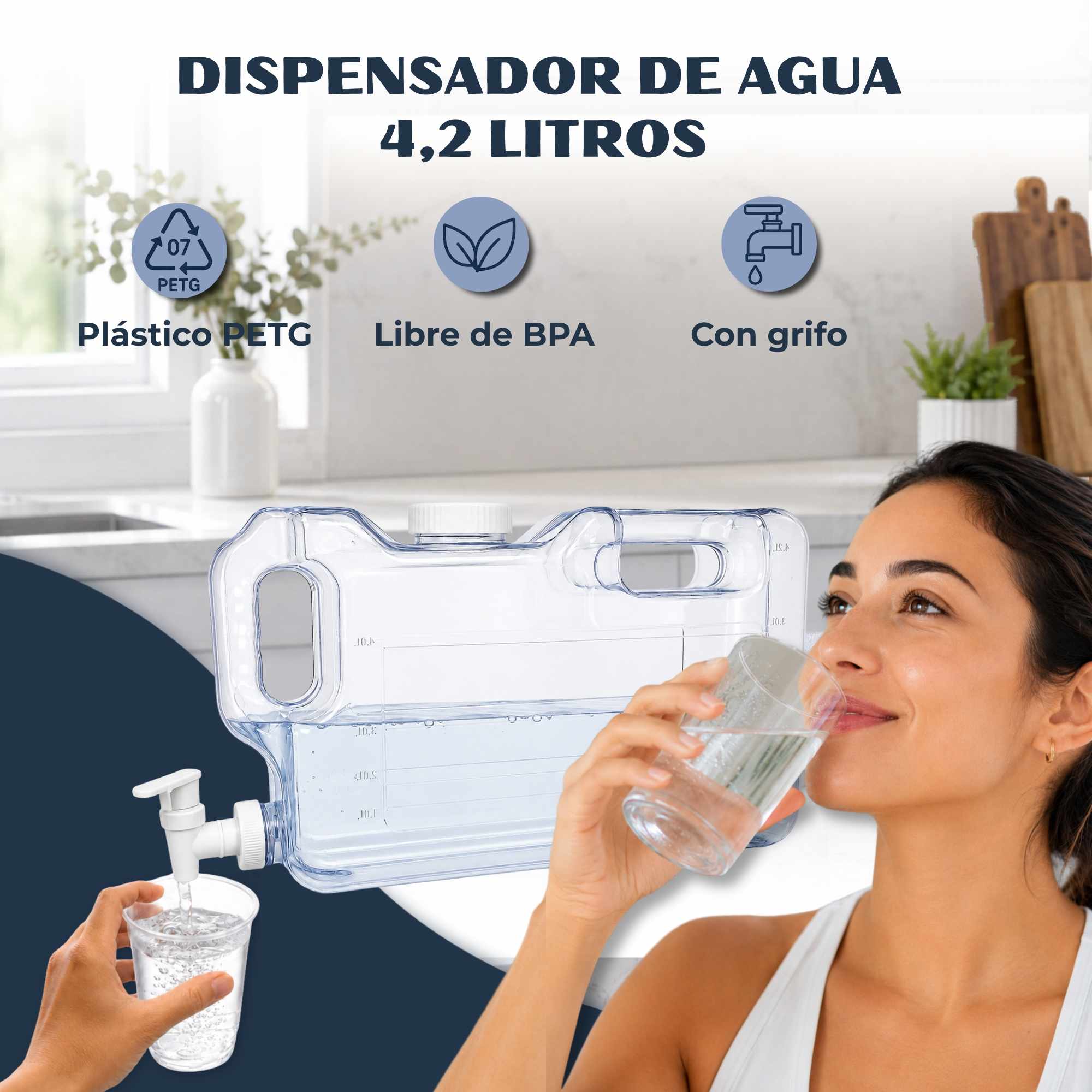 Dispensador de bebida para frigorifico 4.2 Litros - imagen 2