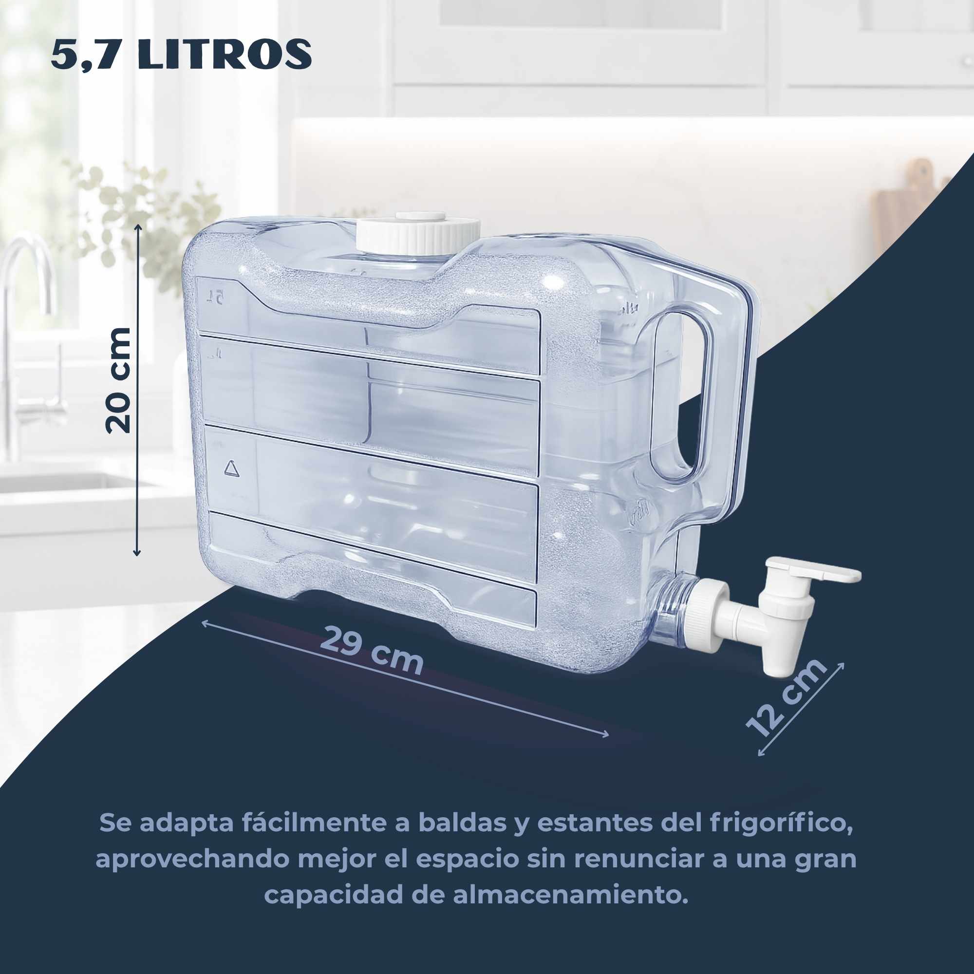 Dispensador de bebida para frigorifico 5.7 Litros - imagen 6