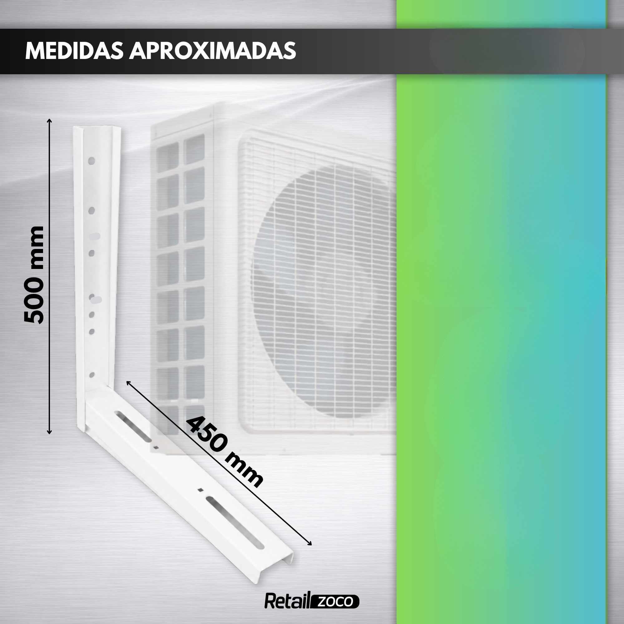 Soportes unidad exterior aire acondicionado 50 x 45 cm - imagen 4