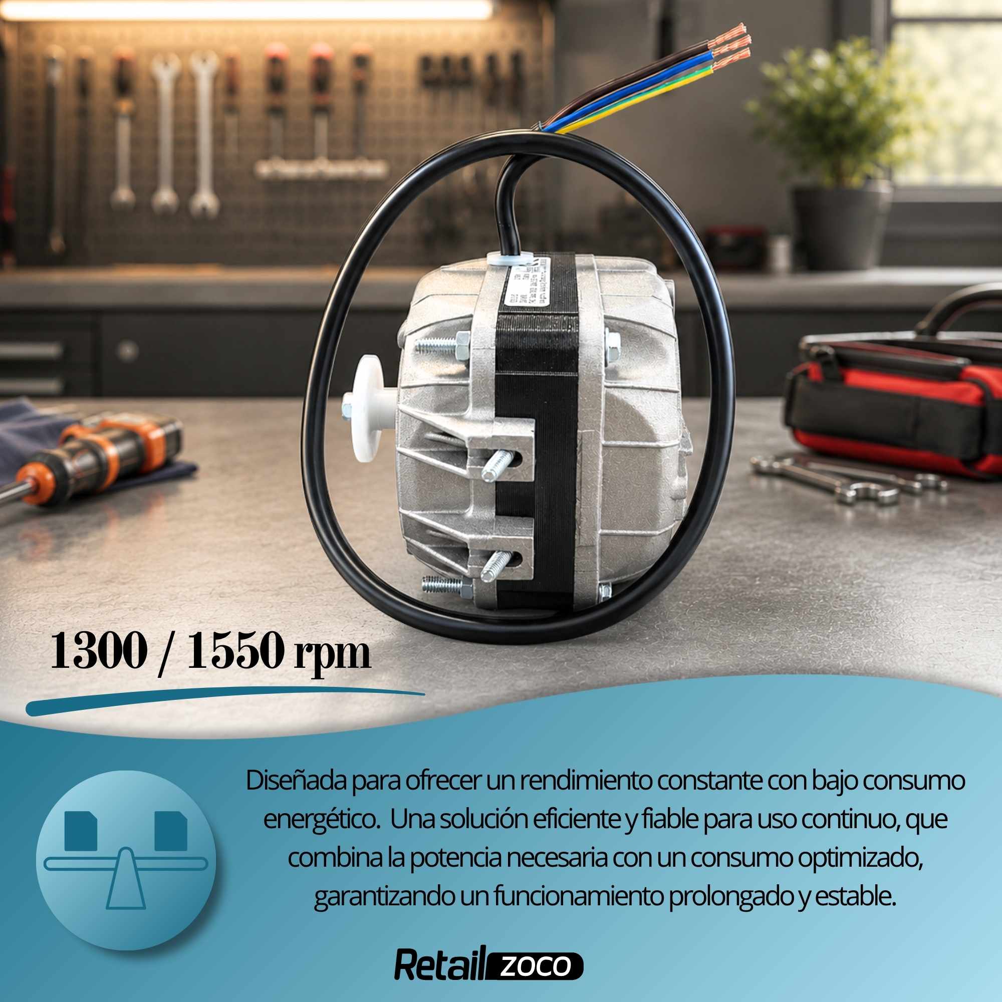 Motor de ventilador de refrigerador universal 10W 230V - imagen 6