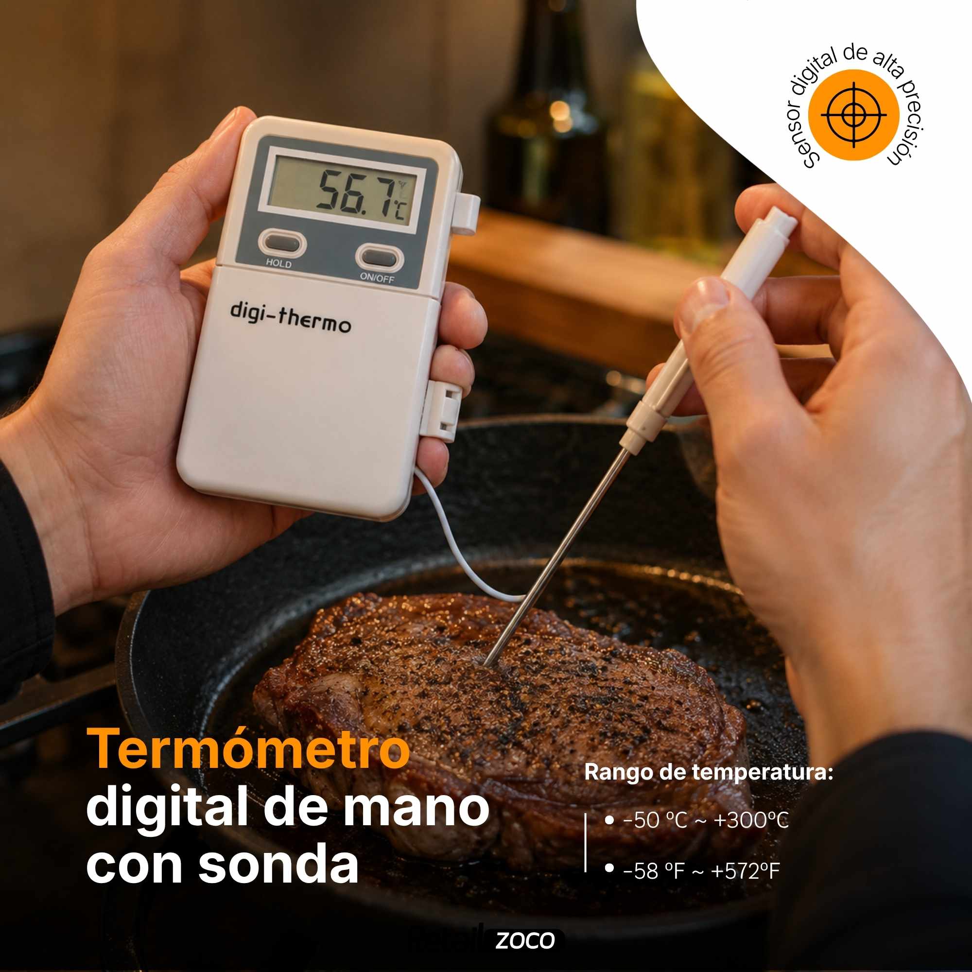 Termometro digital con sonda -50 grados a + 300 grados - imagen 2
