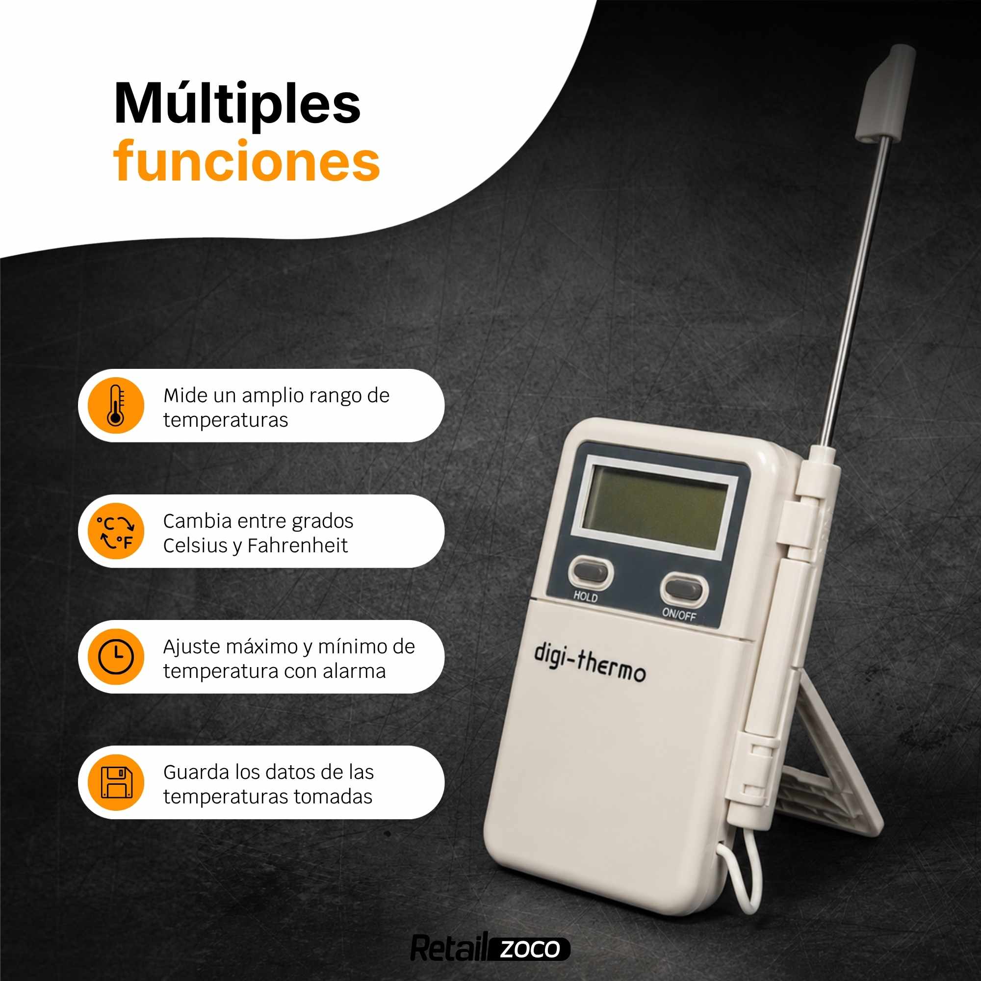Termometro digital con sonda -50 grados a + 300 grados - imagen 3