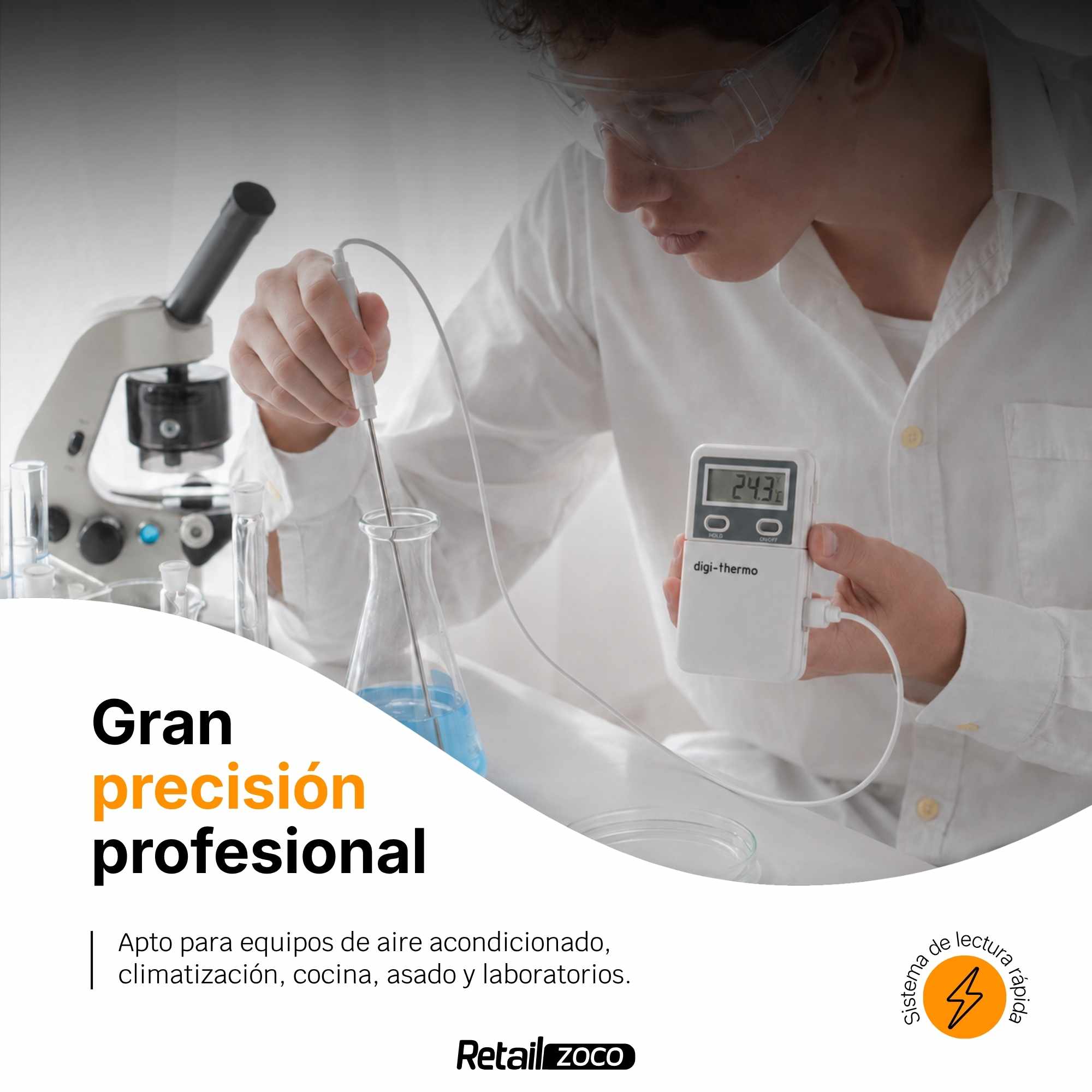 Termometro digital con sonda -50 grados a + 300 grados - imagen 6
