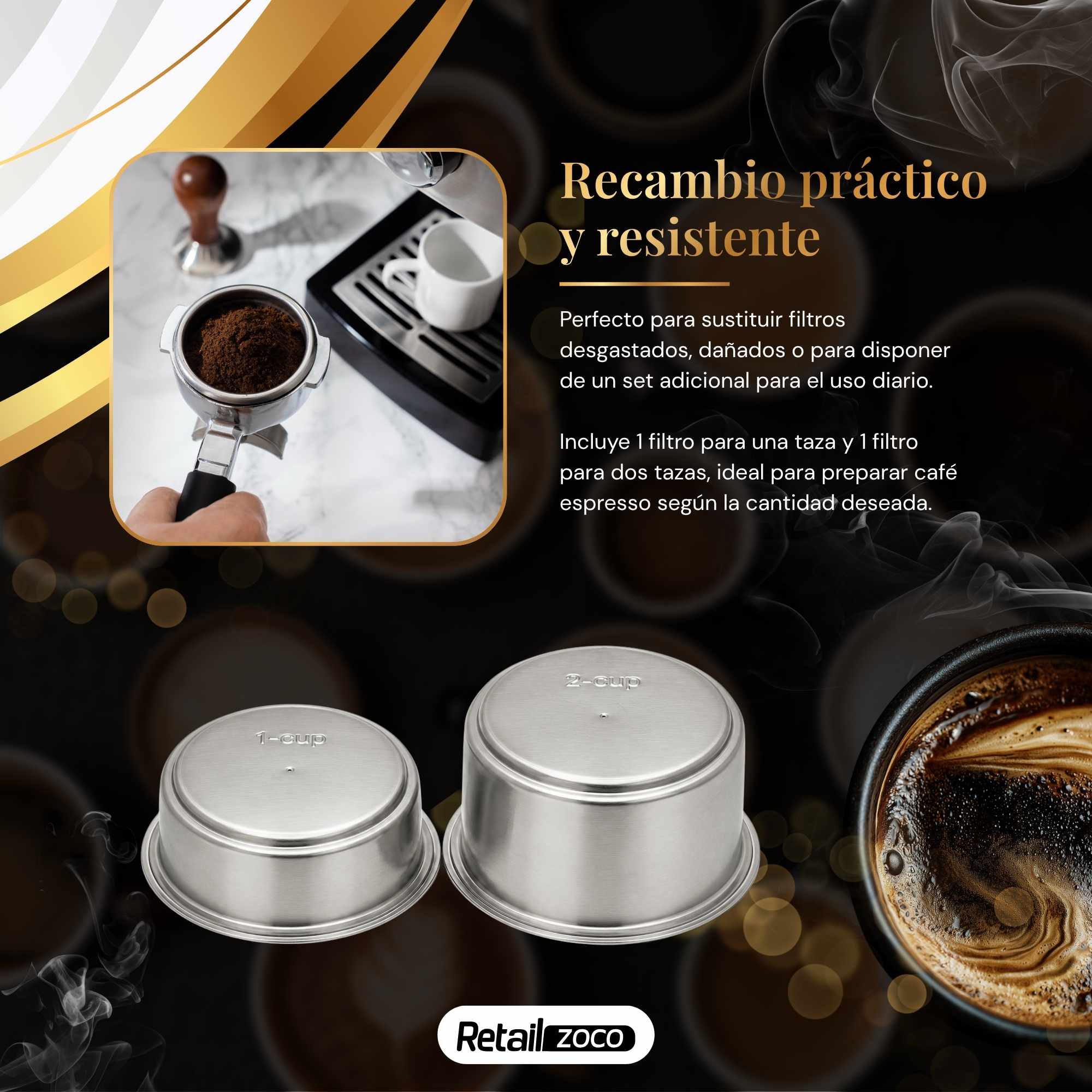 Filtro Cafetera set para 1 o 2 tazas - imagen 2
